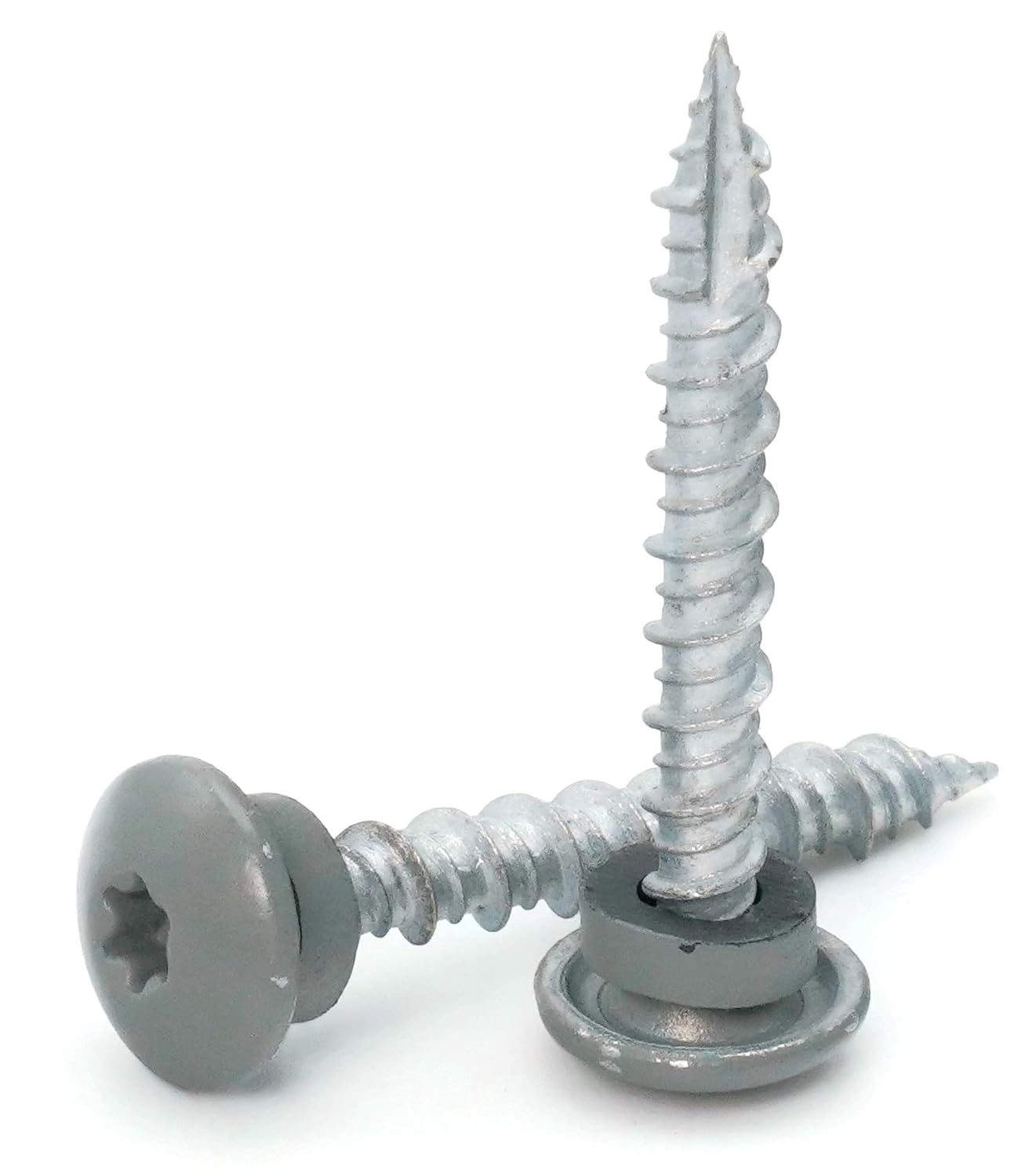 Low Profile Mechanical Galvanized Roofing Screws Slate Finish - #10 x 1-1/2 Qty 1000