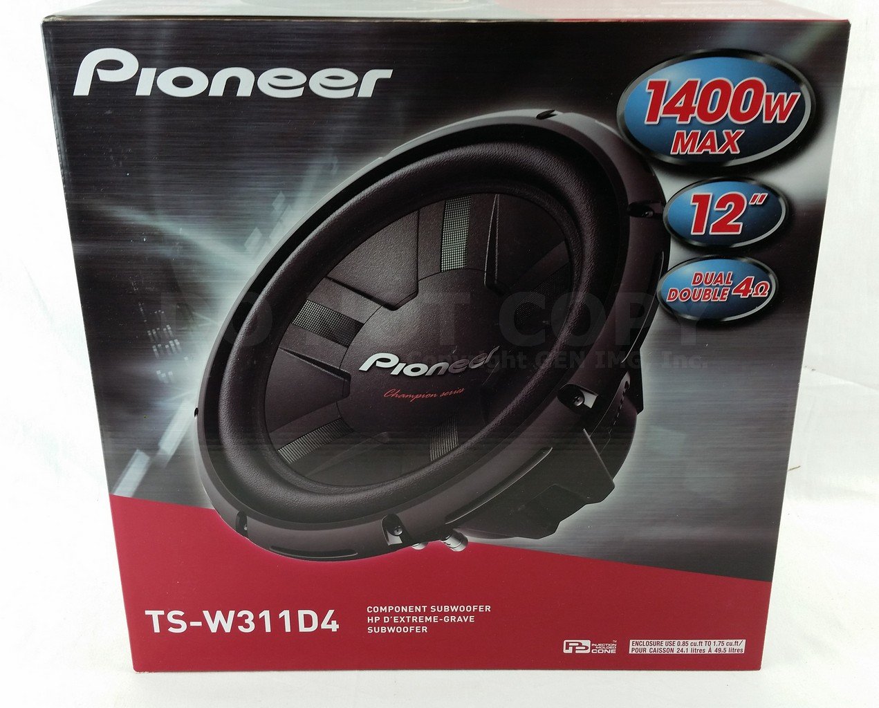 pioneer 1400w subwoofer price