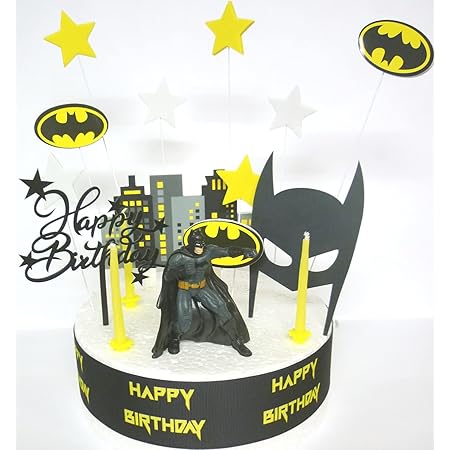 Batman Decoration De Gateau D Anniversaire Amazon Fr Cuisine Et Maison