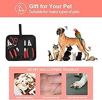 Vista 6 de Juego de cortaúñas para perro, protector de seguridad rápido para evitar cortes excesivos, cuchillas afiladas de acero inoxidable, asas