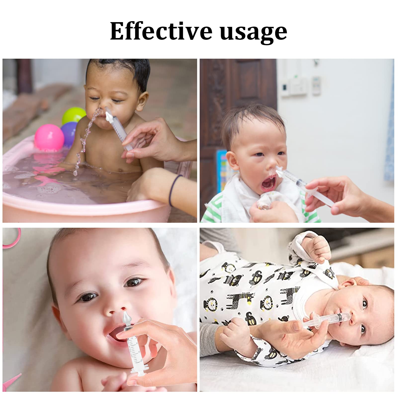 4 PCS Aspirador Nasal Bebes,20ml Irrigador Nasal,Jeringa para Lavados | Nasales,Jeringuilla Lavado Nasal Bebe,Jeringuilla Nasal Bebe