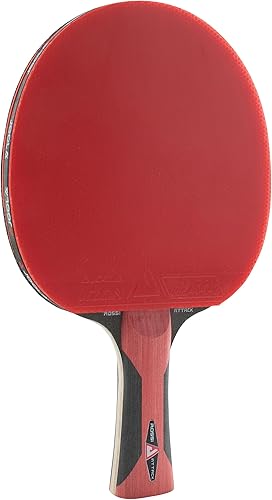 JOOLA Attack - Pala de ping pong totalmente montada - Infundida con tecnología de esponja Power Grip para reducir la vibración - Raqueta de tenis de
