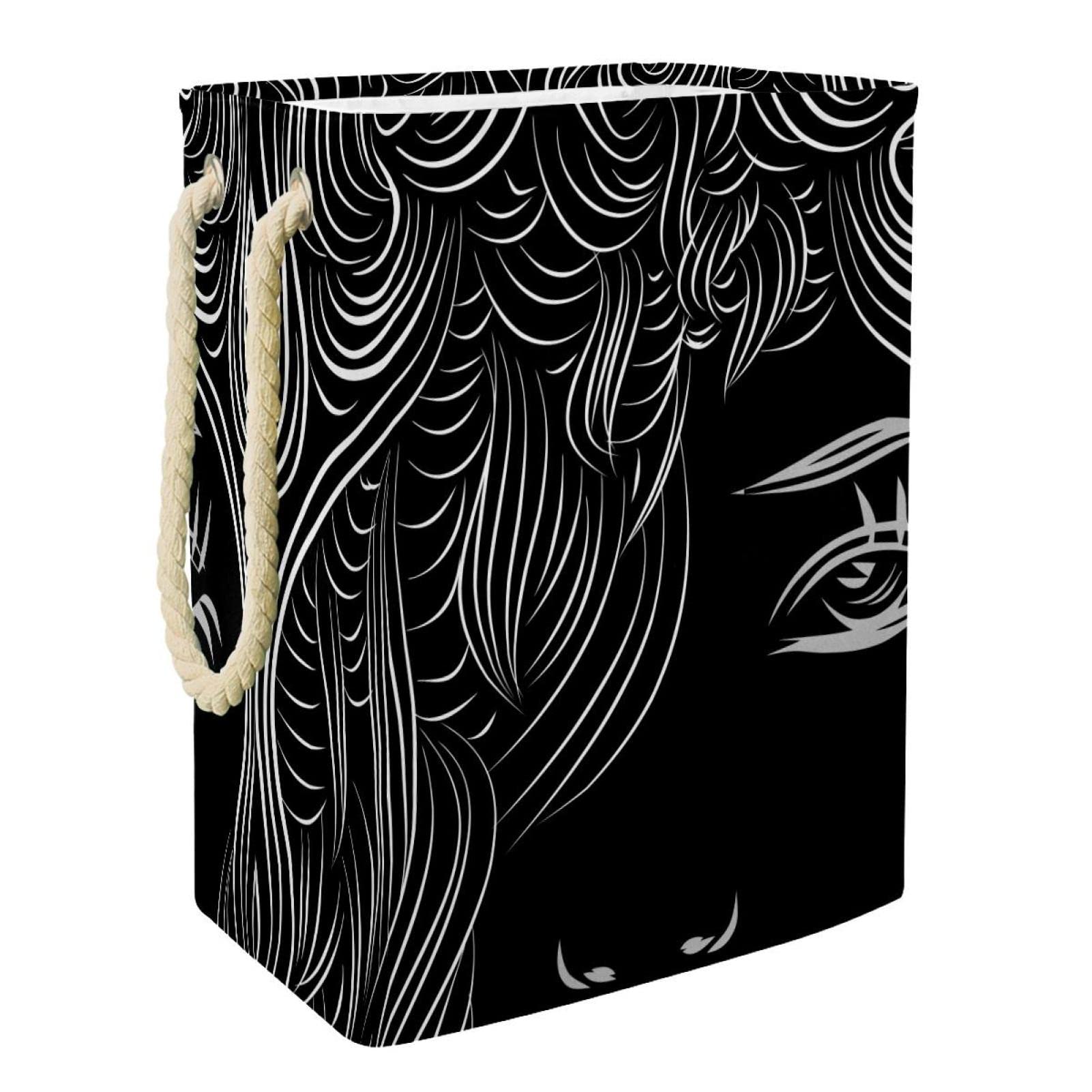 Panier à linge sale demi-face gain de place pour la salle de bain