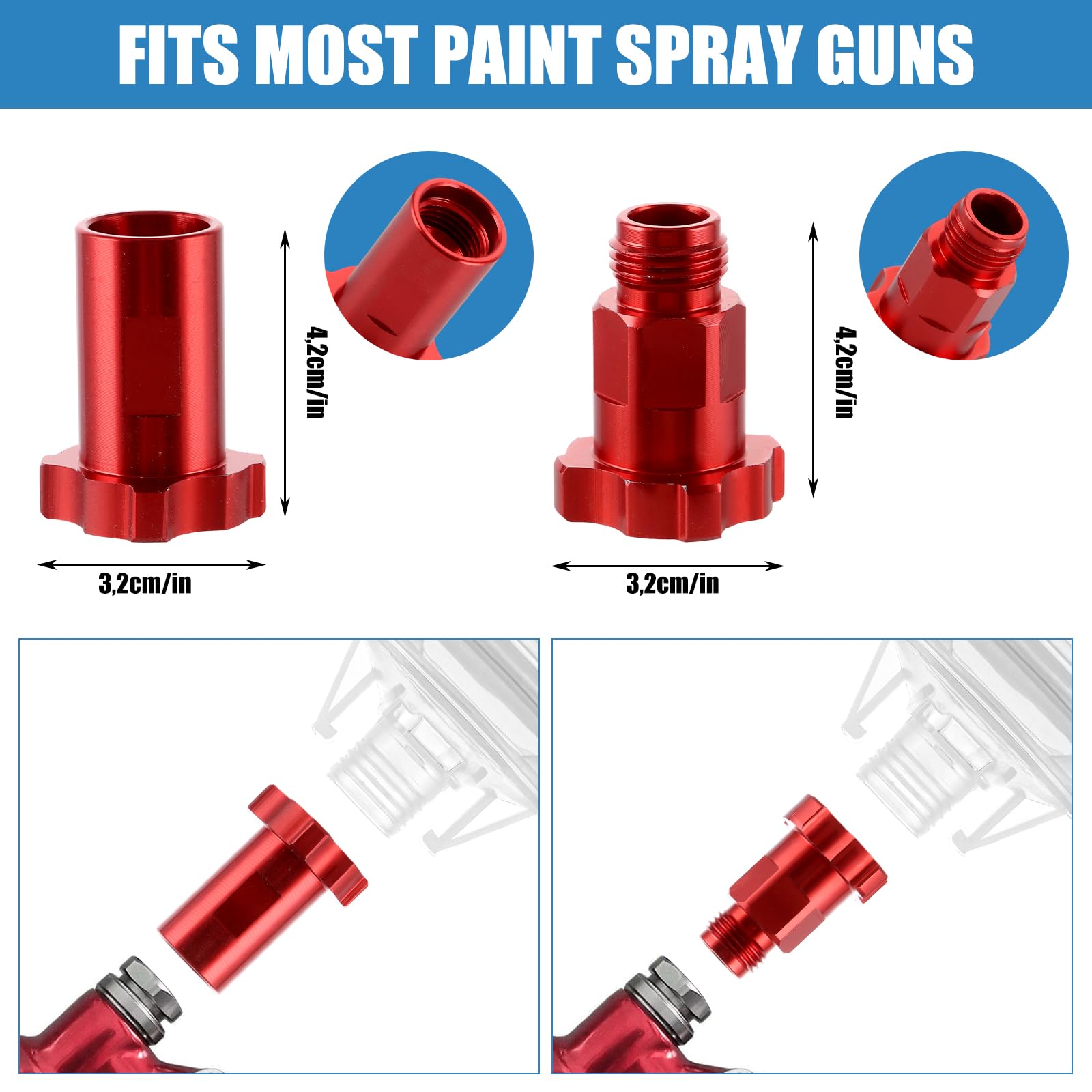 APACALI 50 sztuk kubków do mieszania farb 600 ml, pistolet natryskowy do mieszania, do pistoletów natryskowych HVLP i LVLP z 50 kubkami i pokrywkami, 1 twardy kubek z pierścieniem mocującym i 20