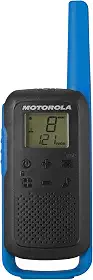 Motorola Solutions Rádio bidirecional T270 preto com embalagem dupla azul