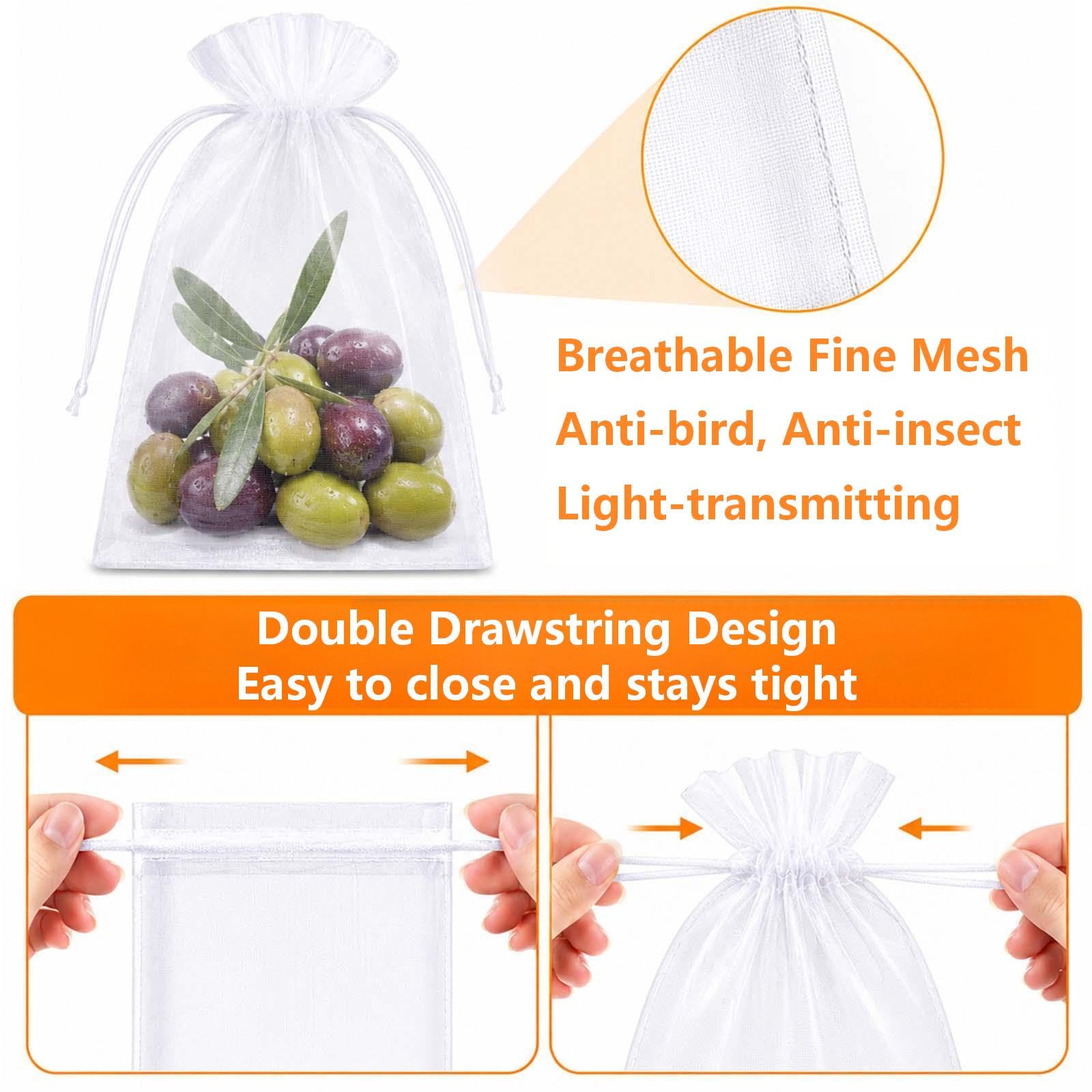 Sachet Protection Raisin 30x40 cm Lot de 100 Sac Filets Jardin
