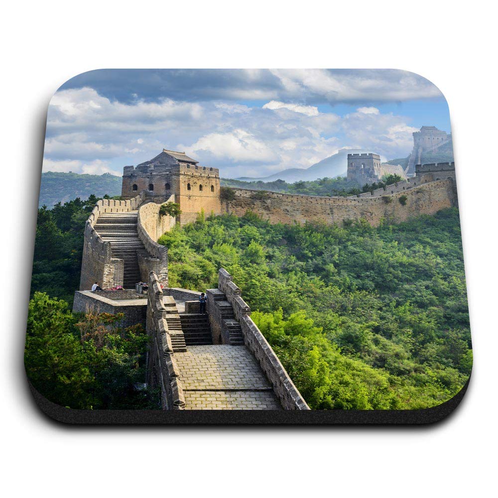 Destination Vinyl Ltd Multicolor 1 X Square Mdf Fridge Magnet - The Great Wall Of China 13035