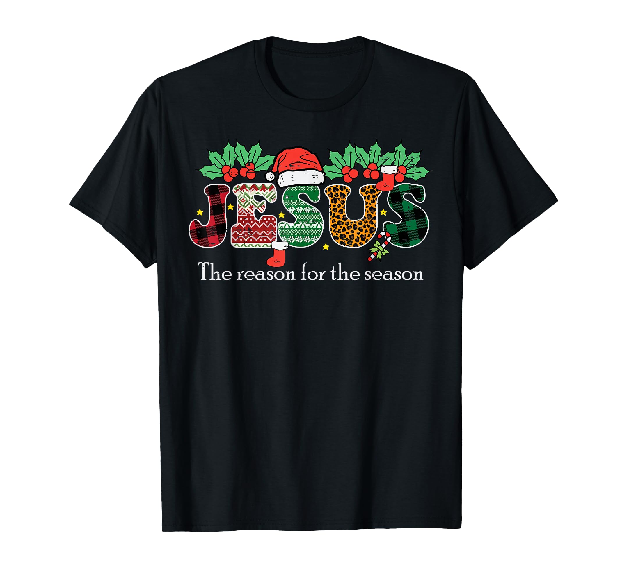 Christmas Jesus Reason Season Xmas Christian Men Women Kids T-Shirt