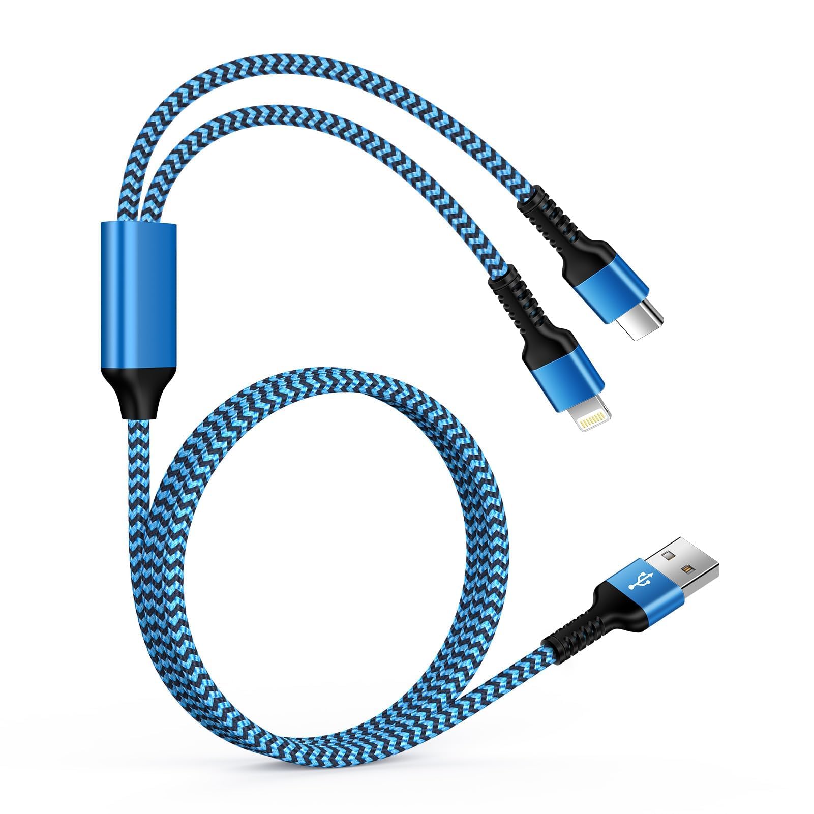 Amazon.co.jp: Ocbuo 2in1 充電ケーブル ライトニング+Type-Cケーブル
