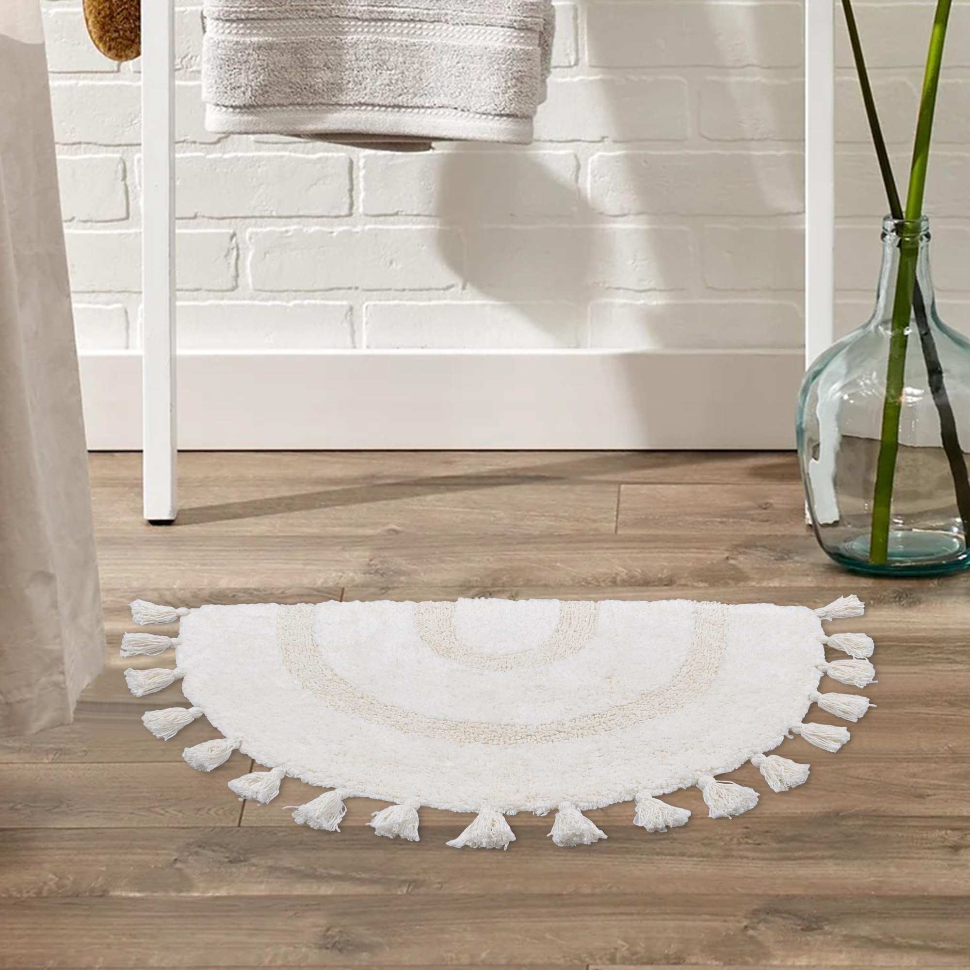 Half Round Shower Rug Half Round Bathroom Rugs Curved Bath Mat For Bathroom Semi Round