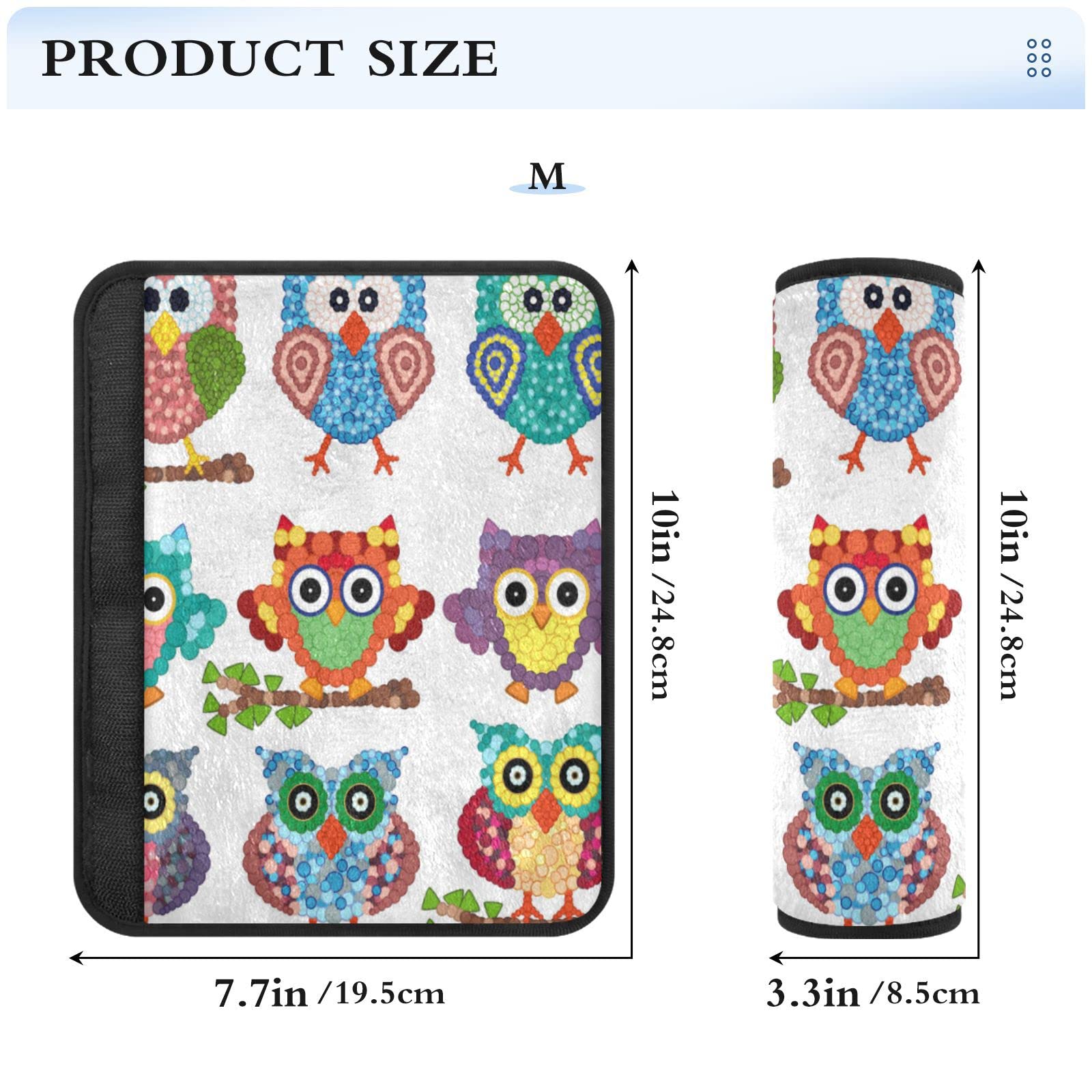 Auto-Sicherheitsgurt-Bezüge 2 Stück - Weiche Gurtschoner Mit Dackel-Druck