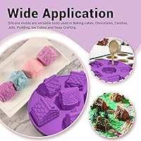 Vista 5 de Molde de silicona para hornear de casa de jengibre de Navidad de 10.2 pulgadas, bandeja de cumpleaños para aniversario de FantasyDay - Molde