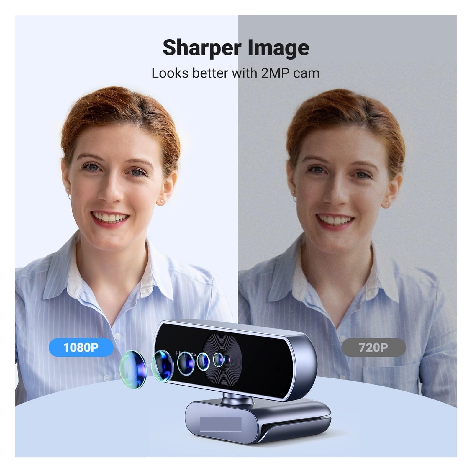 Webcam USB Mini webcam HD 1080P for computer portatile Fotocamera Web Microfoni doppi Incontri e streaming