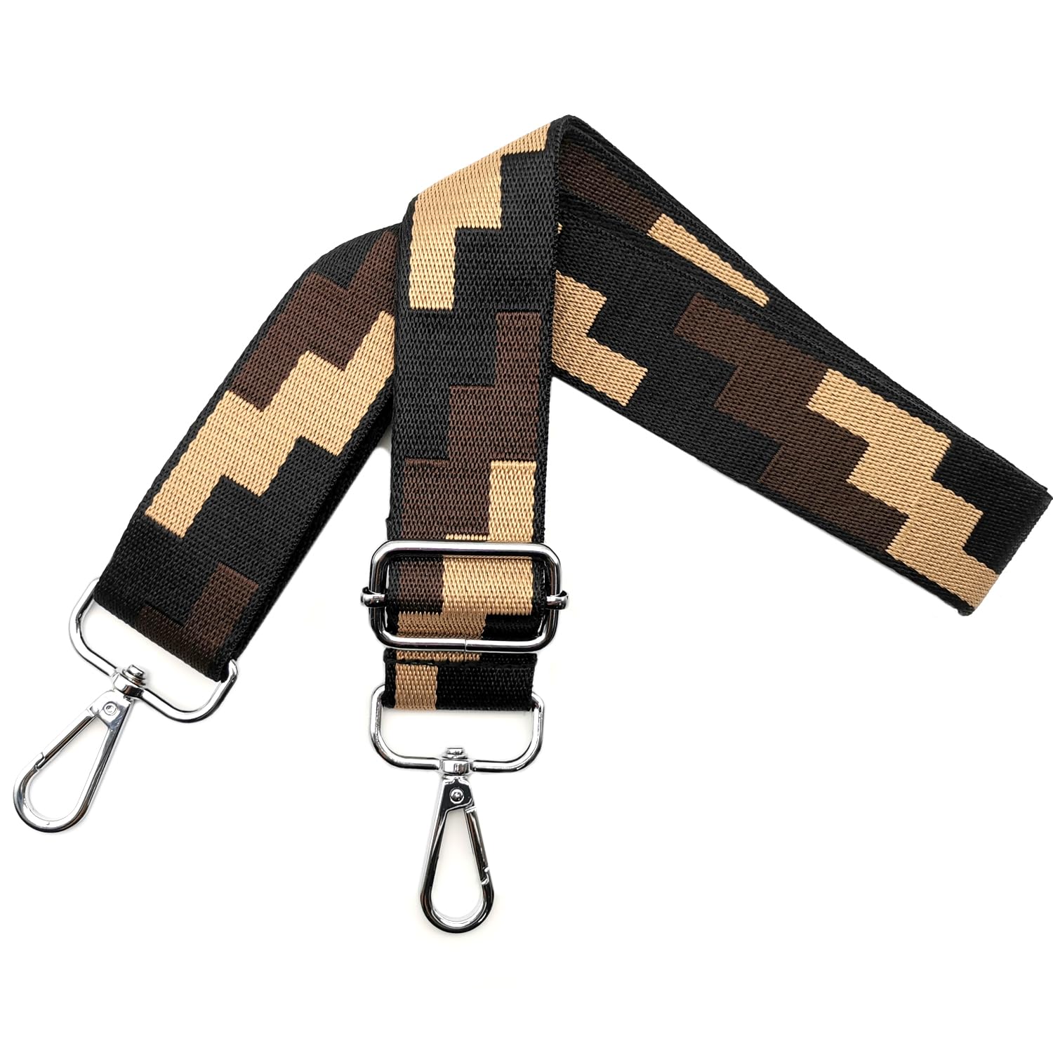 Tracolla Regolabile Per Borsa Donna - Cinghia Di Ricambio Larga 3.8cm Con Moschettoni, Colori Eleganti - Foto 2