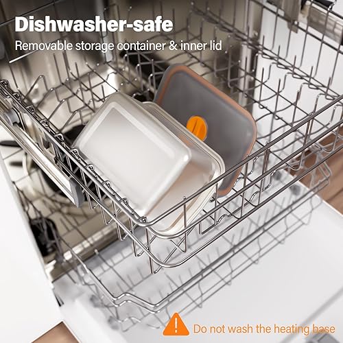 Miniatura 7 de Fiambrera eléctrica inalámbrica para adultos fiambrera calentada de 1.5L para hombres y mujeres con calefacción automática 18000mAh recargable