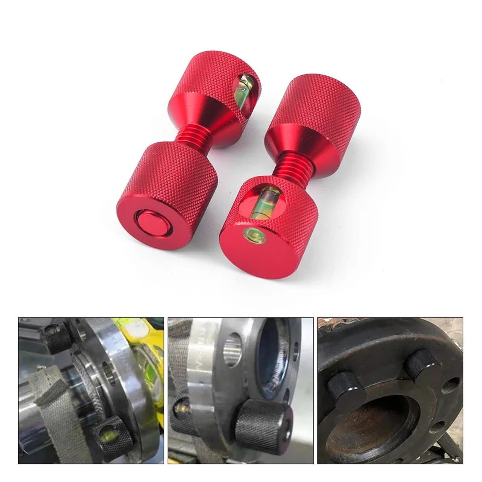 Perni a due fori da 1-1/8" Livello incorporato in alluminio