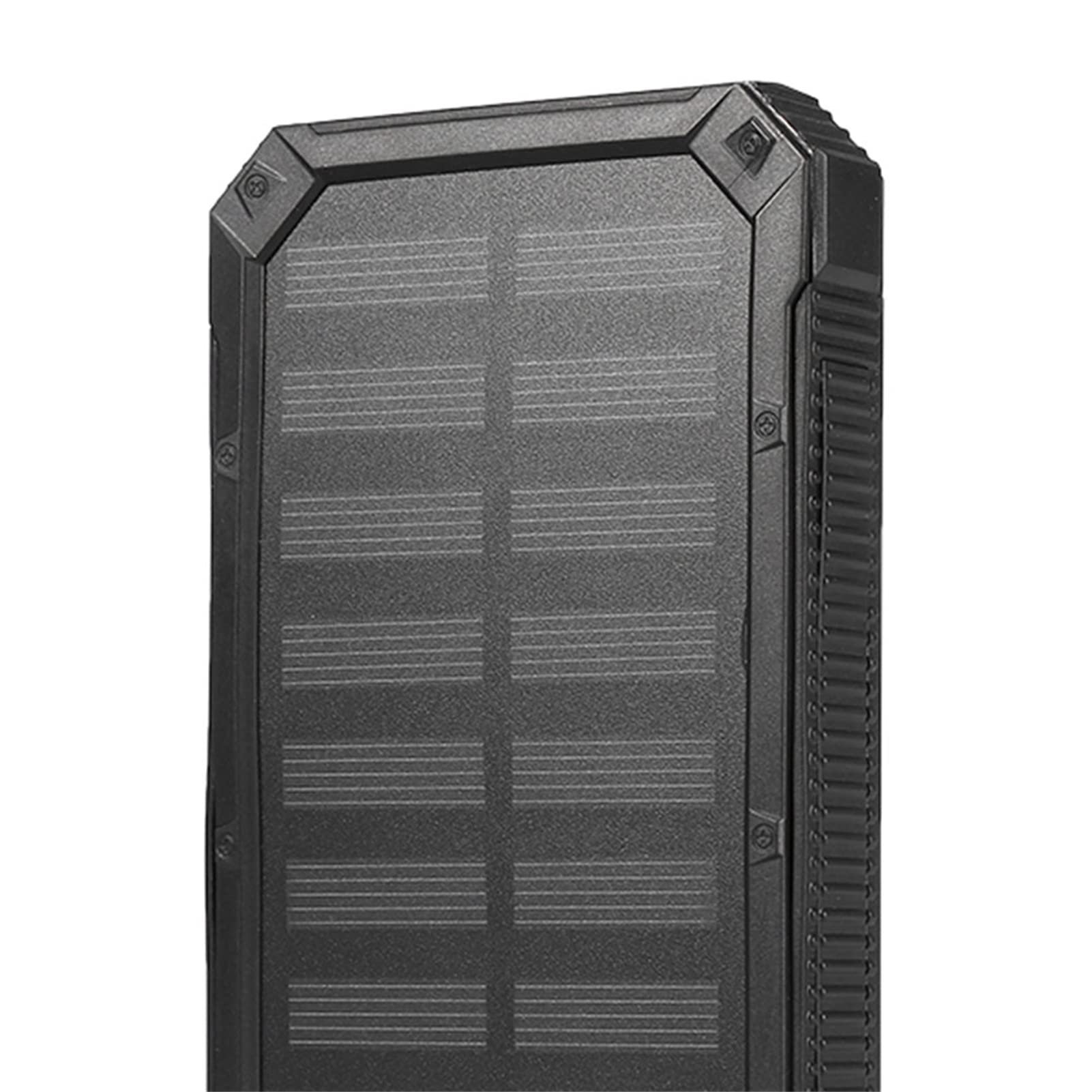 Chargeur Solaire Power Bank 20000 mAh, 5V 2,1A PD QC 3.0, Double Port USB, Lampe de Poche Intégrée, IPX7 Étanche, Noir