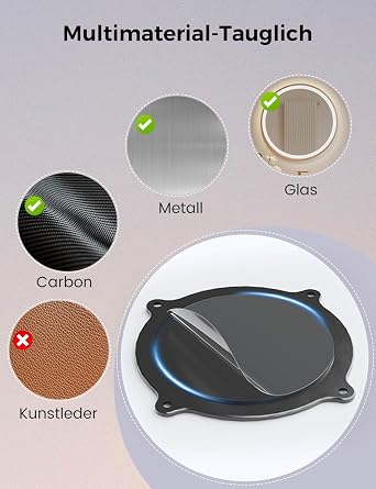 OHLPRO Tablet Halterung Auto Vorne aus Aluminium iPad Autohalterung Saugnapf für Windschutzsche und Armaturenbrett Tablethalterungen für iPad Air Mini Pro Galaxy Tab iPhone und Andere 5-13 Geräte