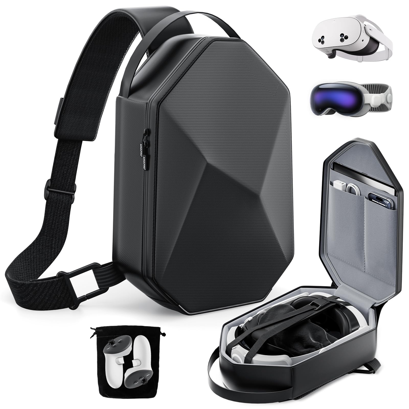 Amazon.com: TOENNESEN Carrying Case for Meta Quest 3S/Quest 3