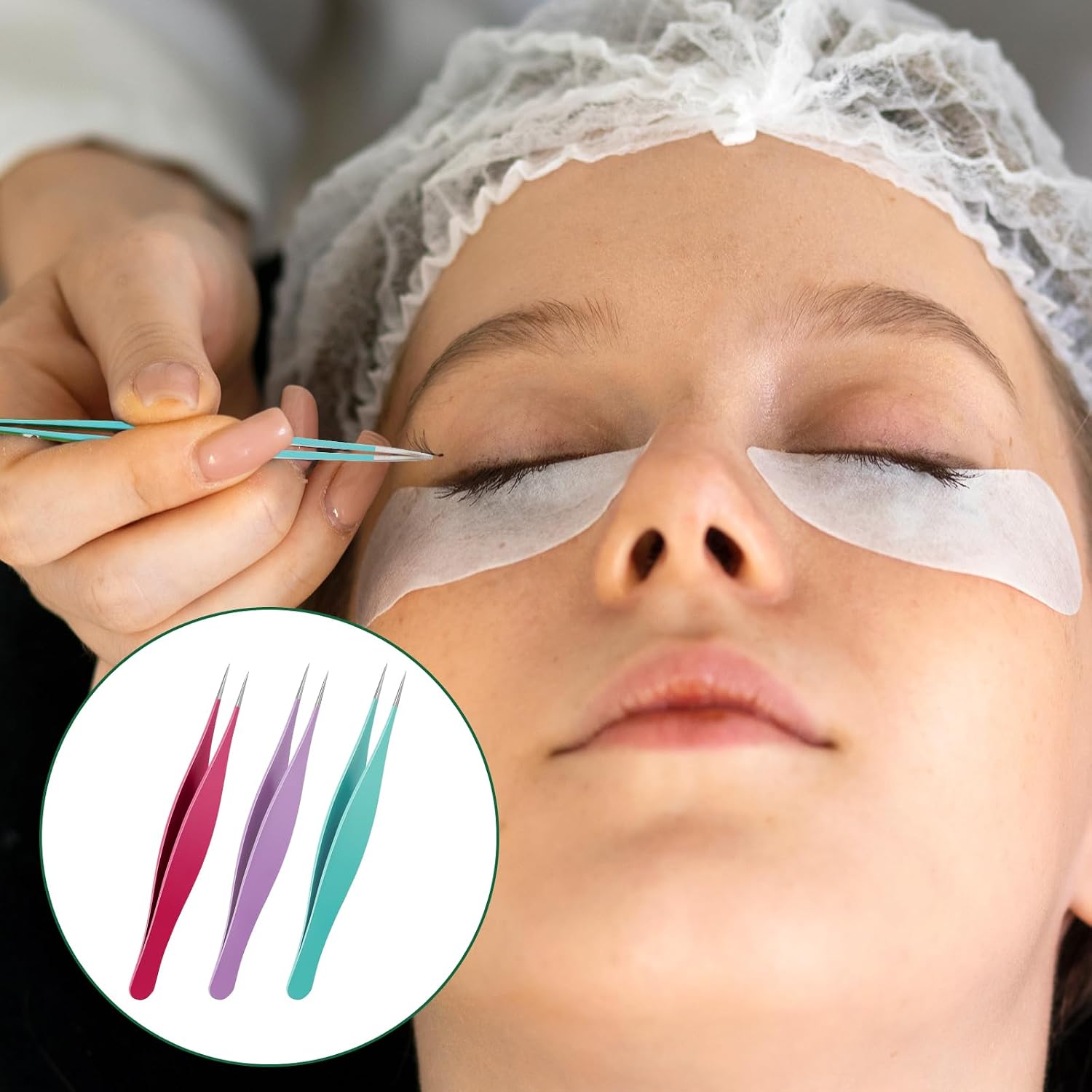 3 Pcs Point Tweezers Ingrown Hair Tweezers Precision Nose Needle Point Tip Tweezers Fine Point Tip Ingrown Hair Stainless Steel Blackhead Remover for Facial Hair Eyebrow Remover