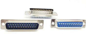 PC Accessories DB25 Male D-Sub Solder Cup Connector, 25-Pack