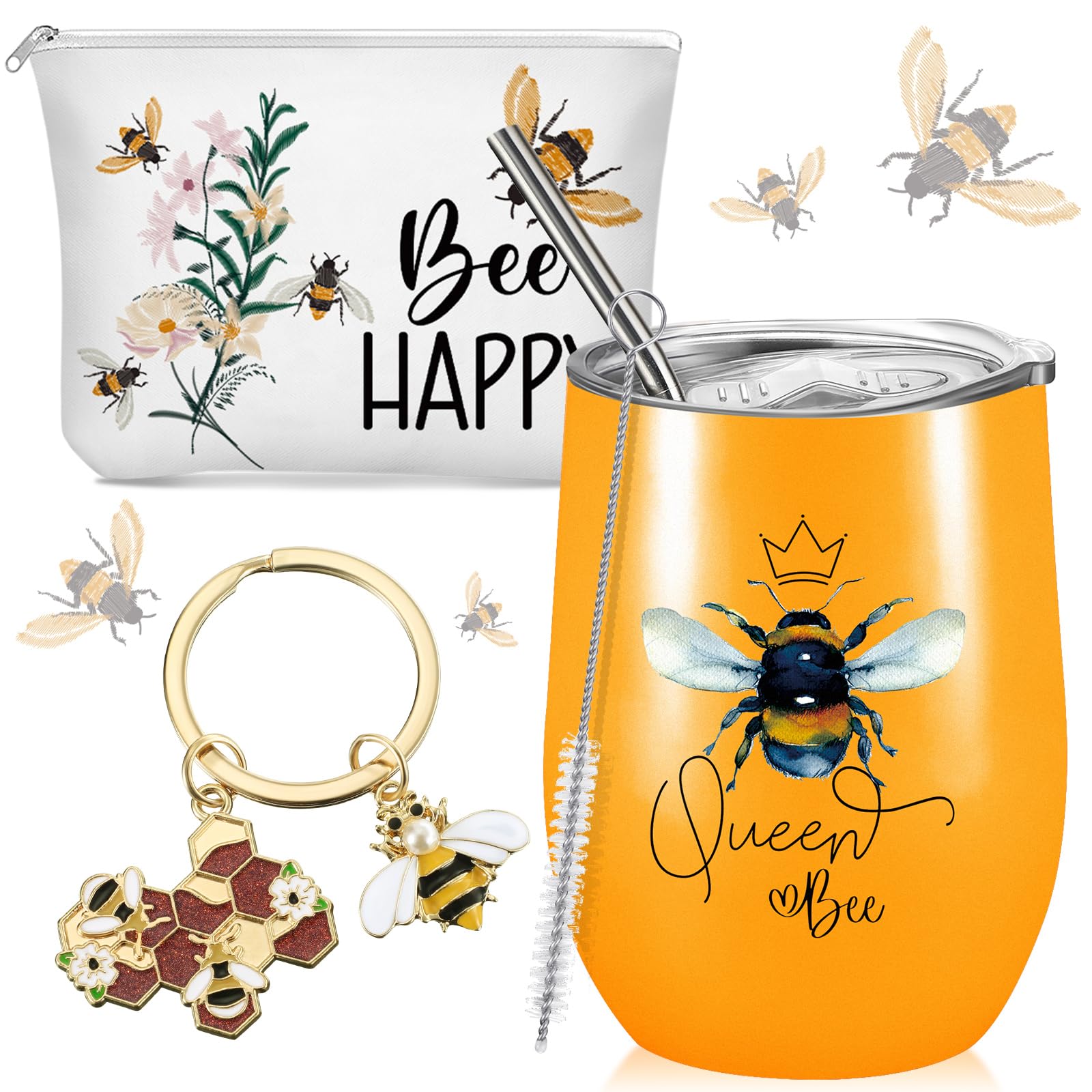 Amazon.com | Sieral 3pcs Bee Themed Gifts for Women Mom 12oz
