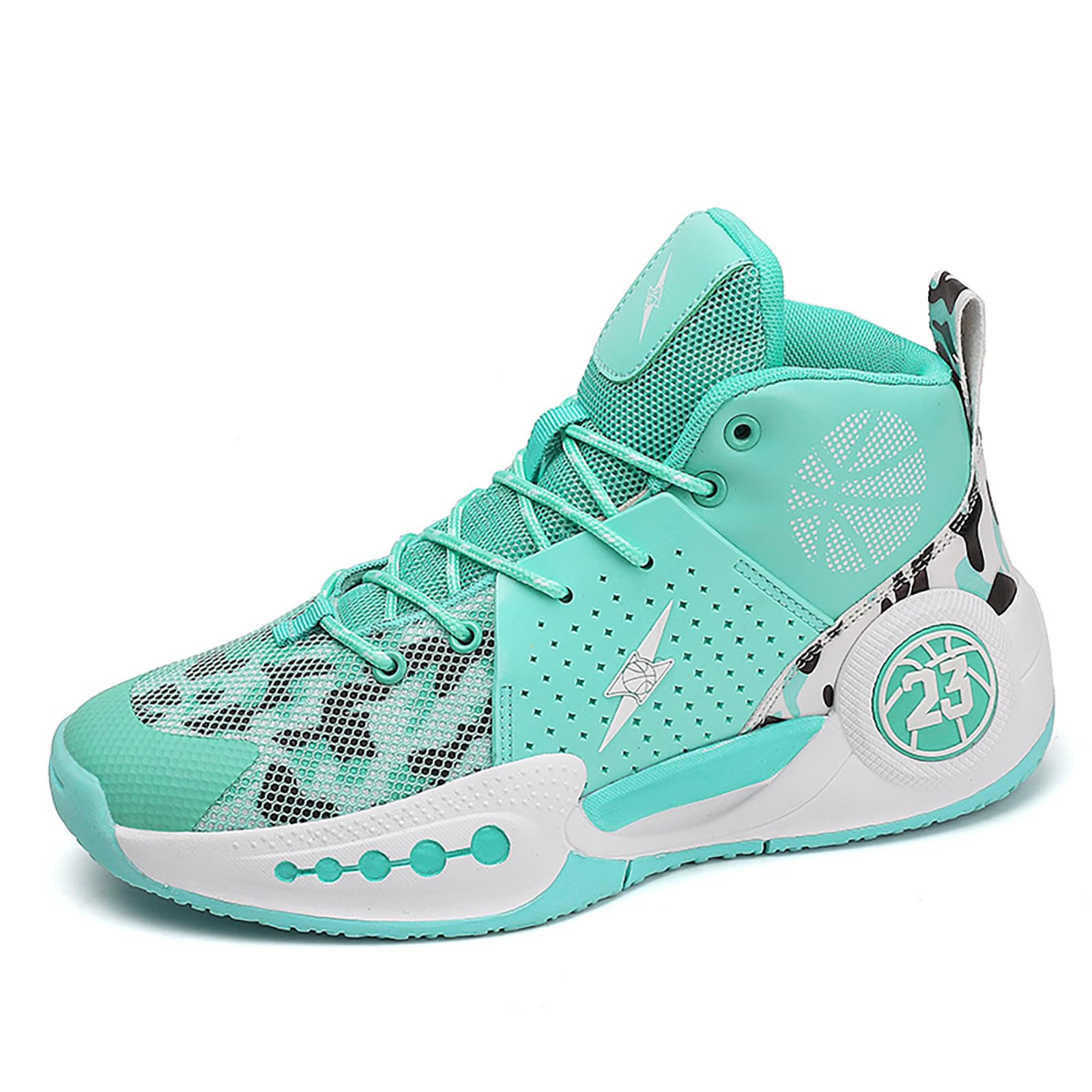 High Top Mens Basketball Shoes Breathable Outdoor Sneakers Womens Sports Shoes Anti Slip…