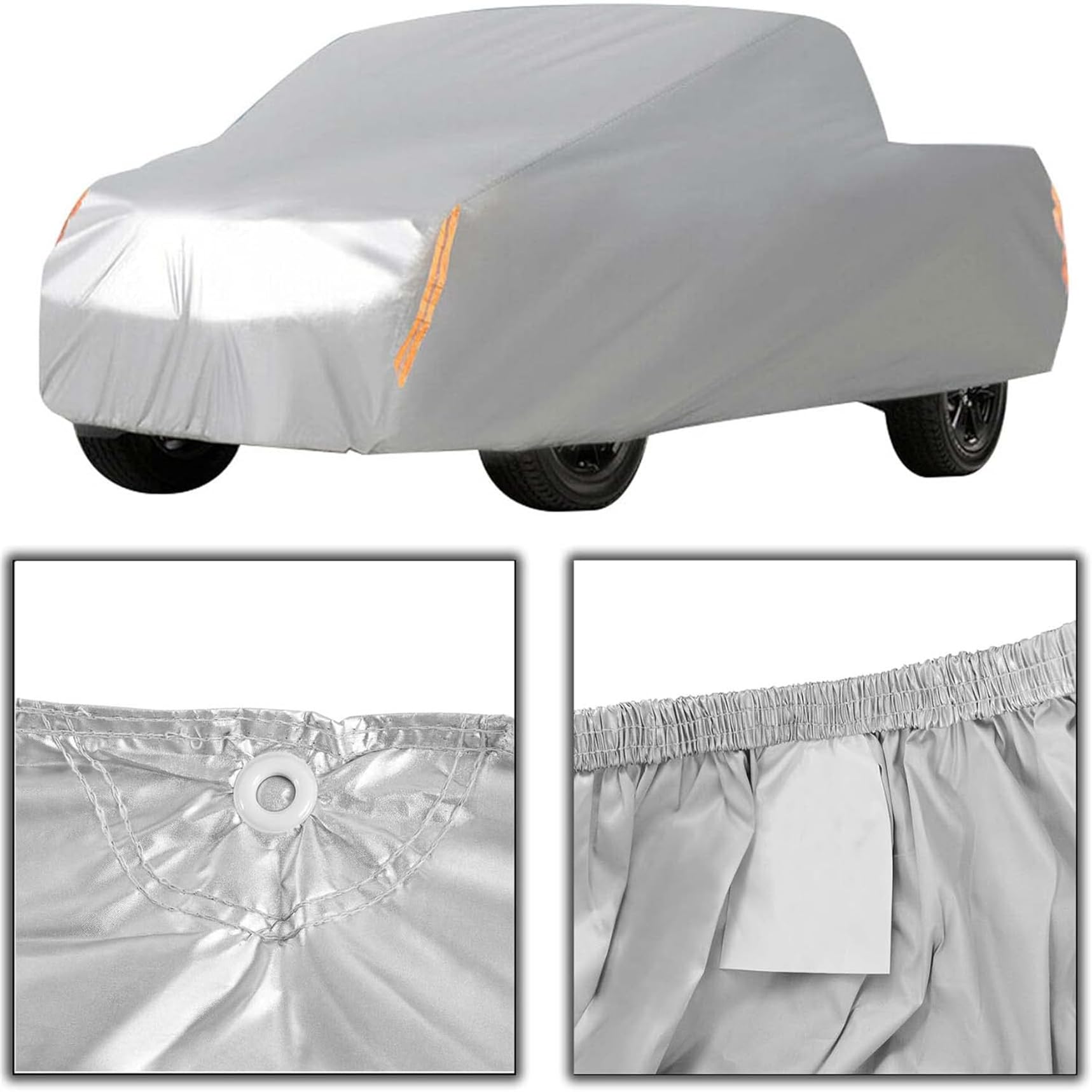 Nurniacl Pickup Truck Cover Universal All Weather Protection Heavy Outdoor Replacement for Pickup Truck up to 210 L x 70 W x 65 H Inch