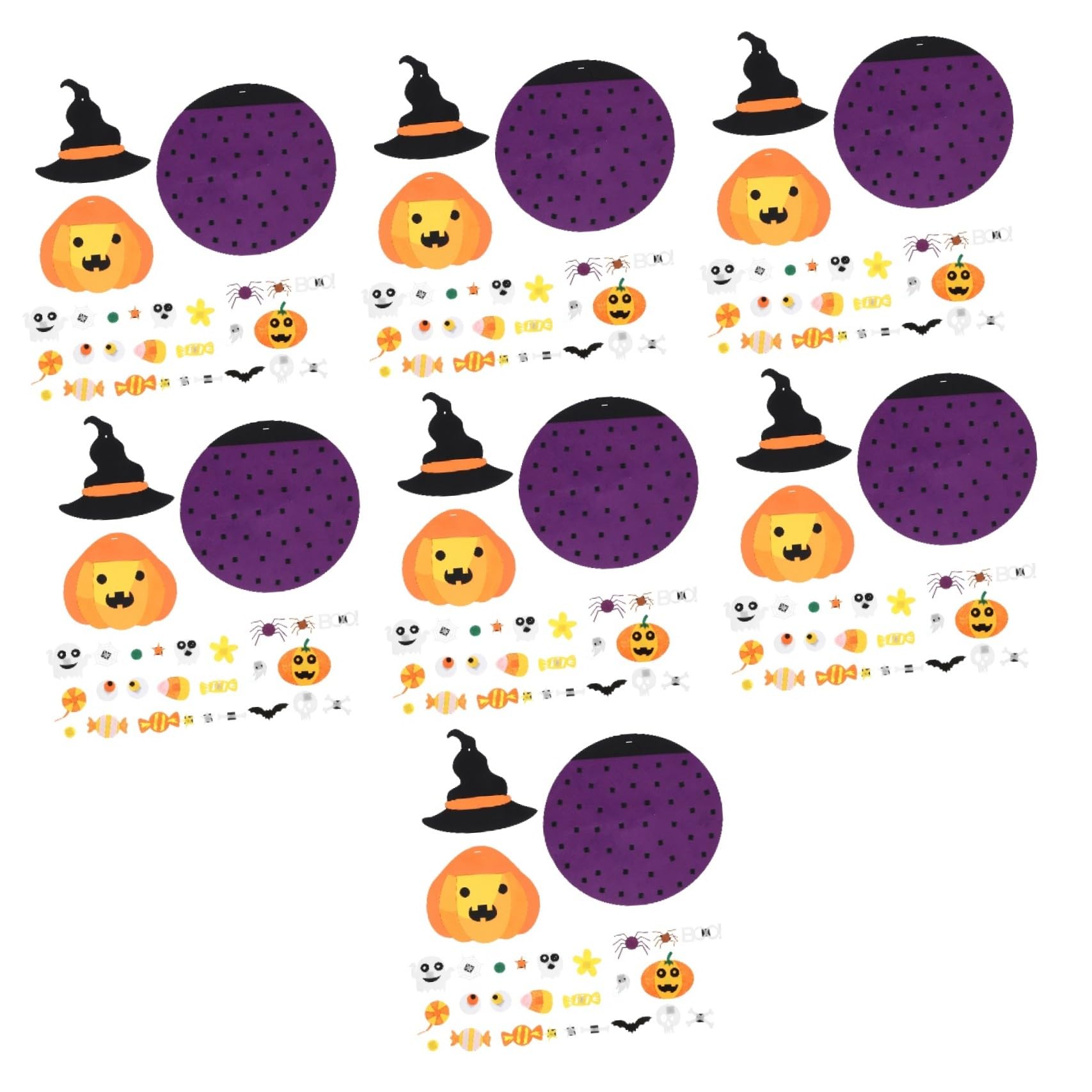 IMIKEYA 7 STK Filz-Kürbis-Anhänger Dekorationszubehör für Halloween-Partys Kürbis aus Filz für Halloween selber Machen gartendeko Dekoration Filzdekore Heimdekoration
