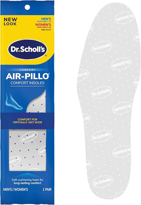 AIR-PILLO Insoles // Ultra-Soft Cushioning and Lasting Comfort with Two Layers of Foam that Fit in Any Shoe - One pair