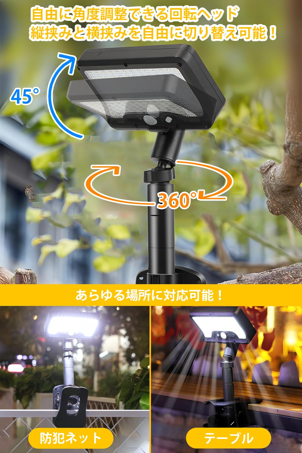 Amazon.co.jp : ソーラーライト 屋外 人感センサーライト【リモコン