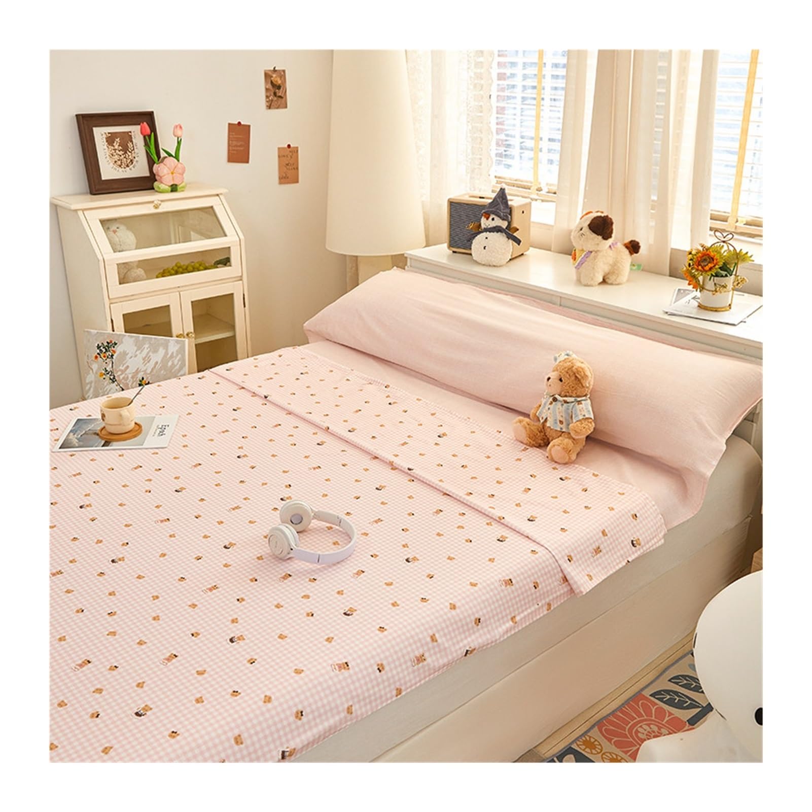 GBHMJU Cotton Sleeping Bag Liner Flower Lightweight Travel Sheet for Hotels Single/Double Adult Sleep Sack for Travel Camping Hotel(Pink,160x230cm-63x90)