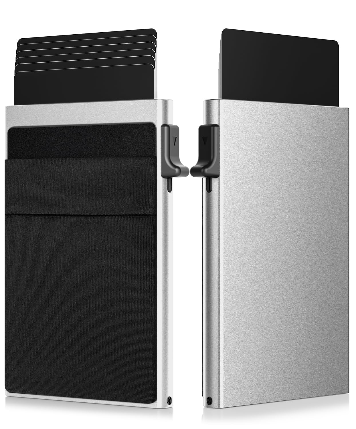 ONLOOKER Credit Card Holder - Slim Wallet for Men with Money Pocket, Pop Up Wallets RFID Blocking Minimalist Card Case Holds 5 Cards and Notes (Matt