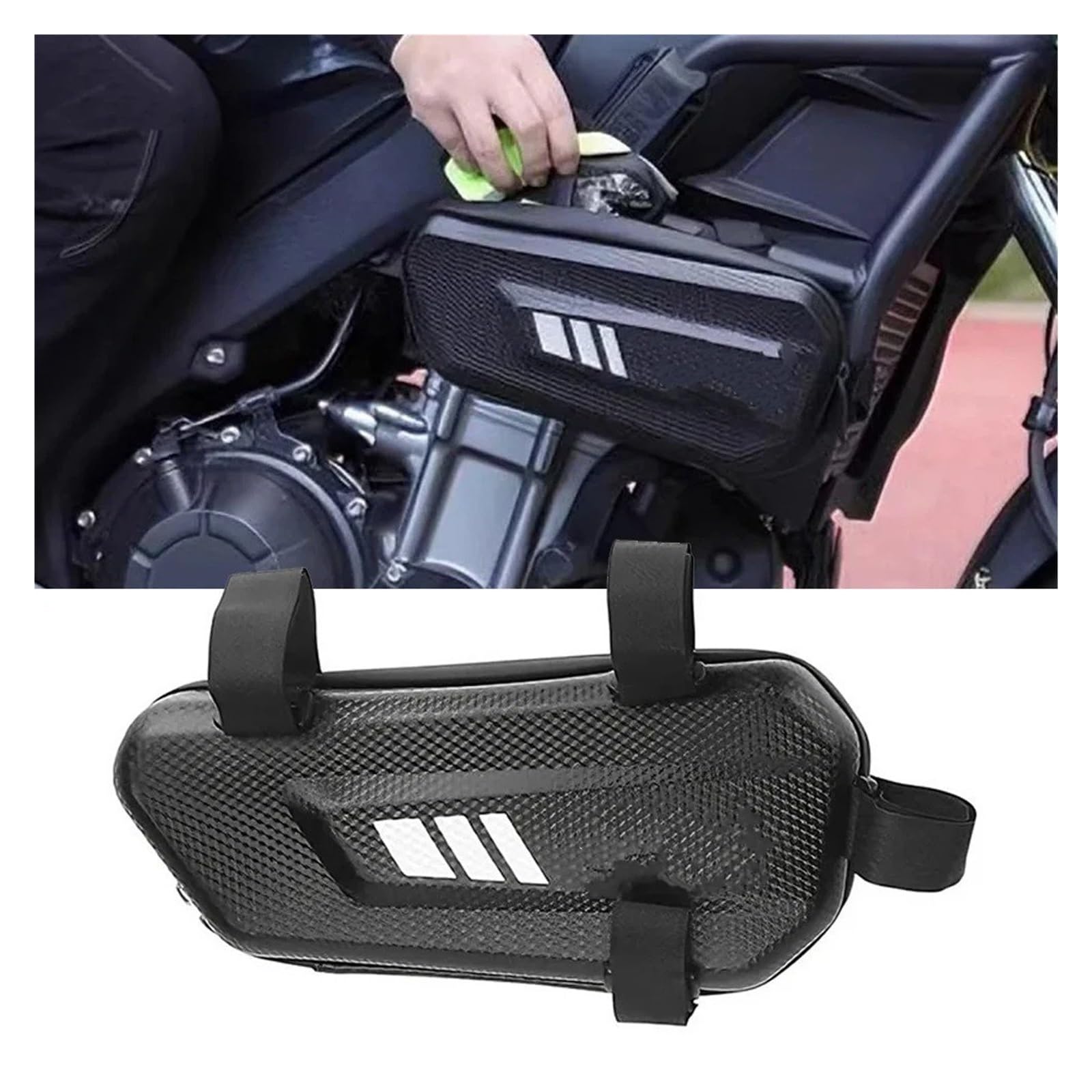 Borsa Moto Per Kove 510X 800x 525X 450RR 800 525X450 RR 125R MACBOR Per X5 2025 Moto Triangolo Impermeabile Borsa Laterale Caso Selle Moto Bagagli(1 Pair)