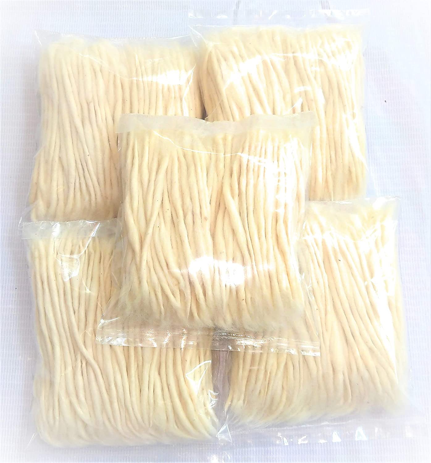 Omg Deals Cotton Wicks Pooja Batti Diya Bati 4 Inches Approx Long Organic Batti, Pure Puja Baati, (500 Batti) For Diwali Puja,Navratra Prayer