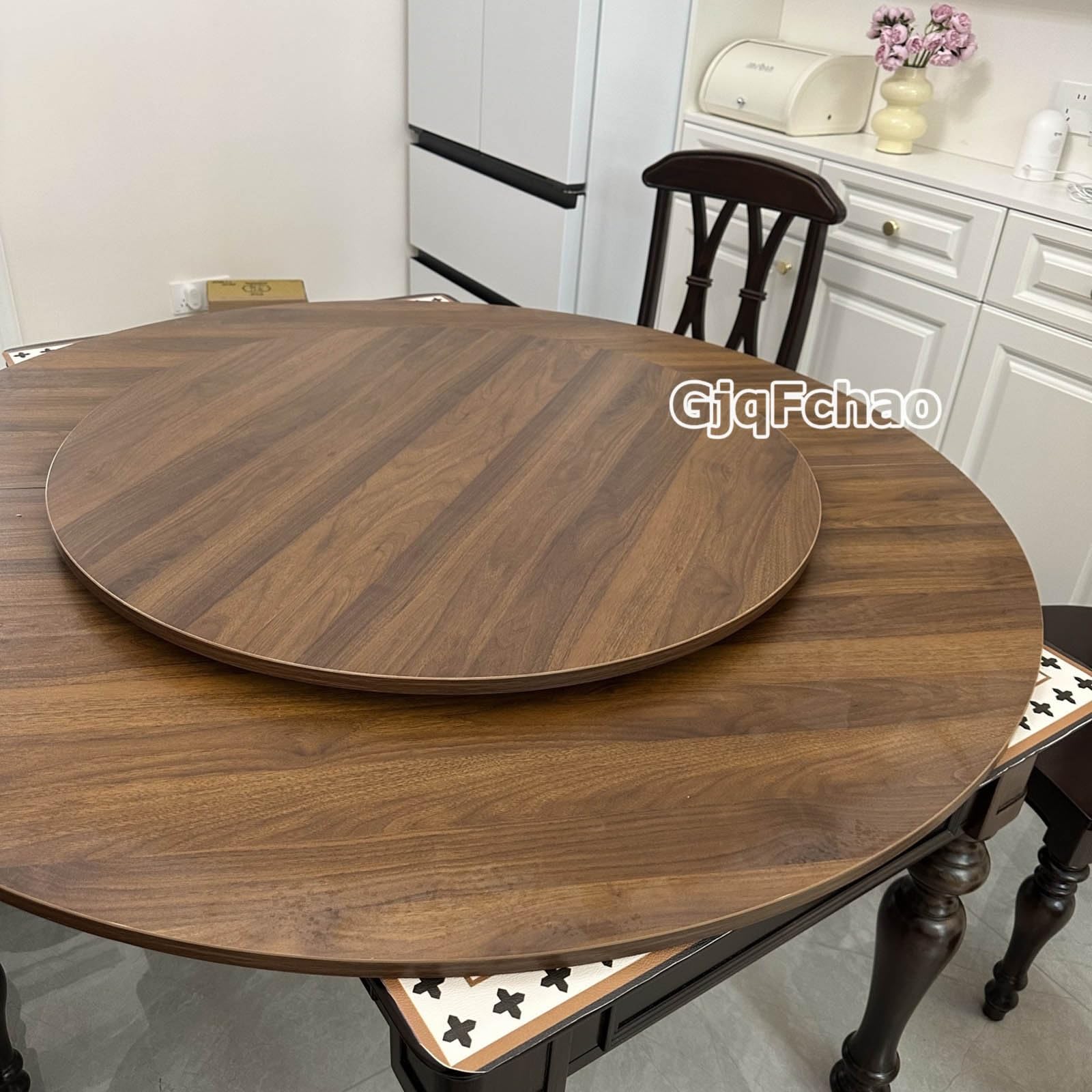 Amazon｜中華テーブル、木製 円卓用大型ターンテーブル、家庭用回転台