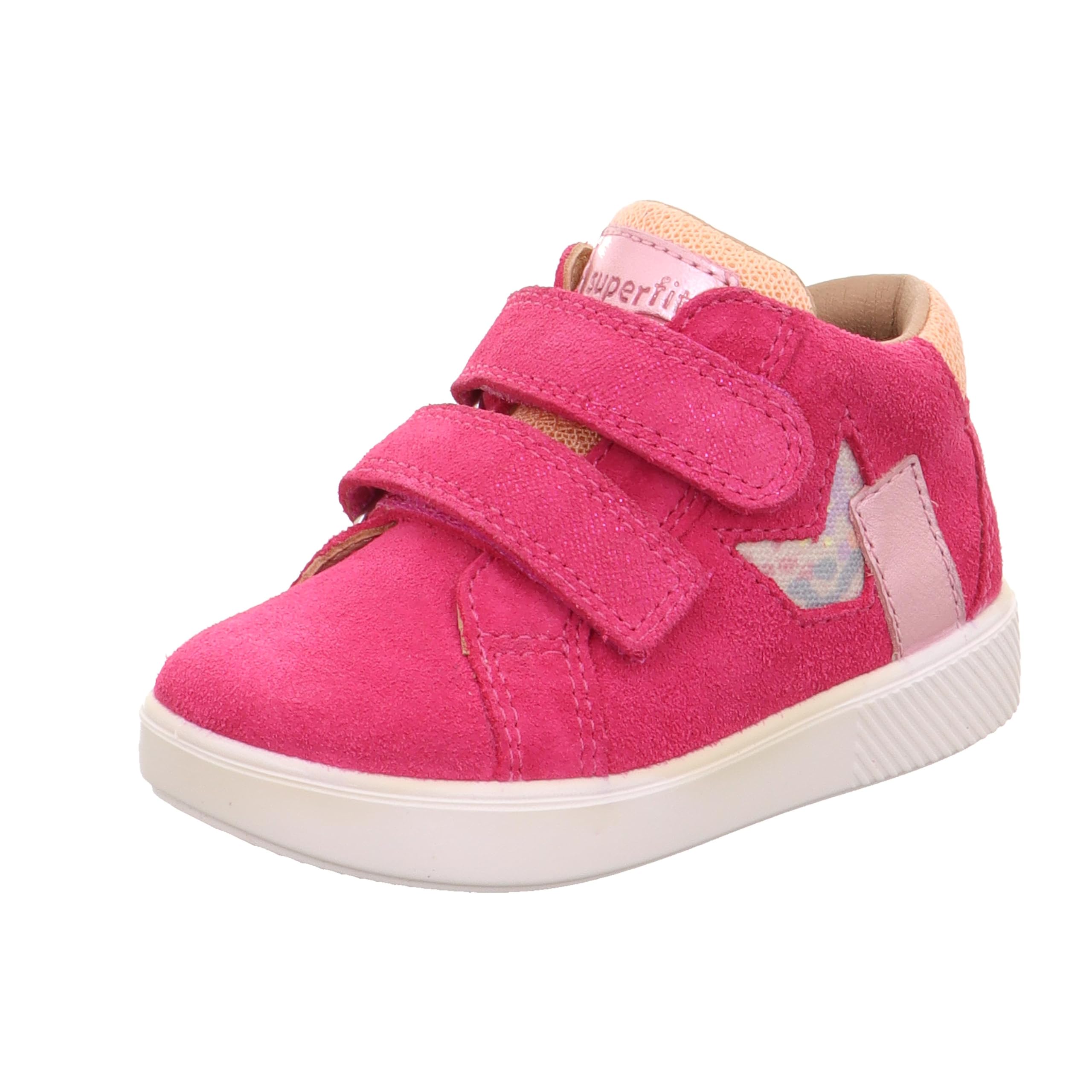 Superfit SUPIES 5510 First Walking Shoe, Pink/Orange 23 EU Wide, Pink Orange 5510, 6 UK Child