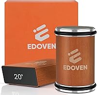 EDOVEN Rolling Knife Sharpener Kit: Diamond & Ceramic Discs, Magnetic 15°/20° Guide for Razor-Sharp Kitchen Knives