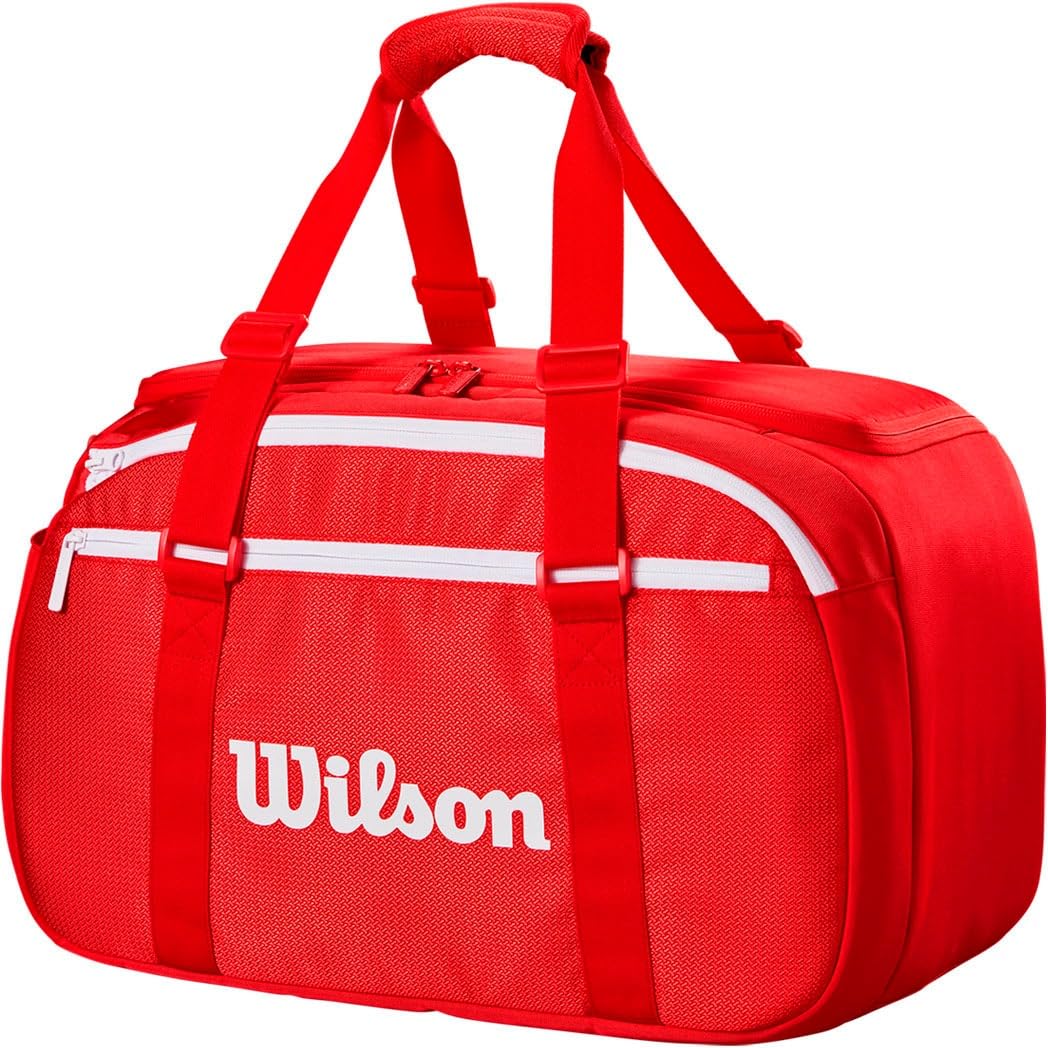 Wilson WR8037001001 - Borsone da tennis Super Tour Wilson, misura piccola, colore: Rosso