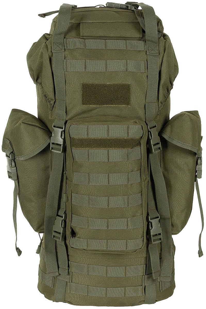 MFH BW Kampfrucksack, MOLLE, 65 l, Alu-Ausst. (grün)