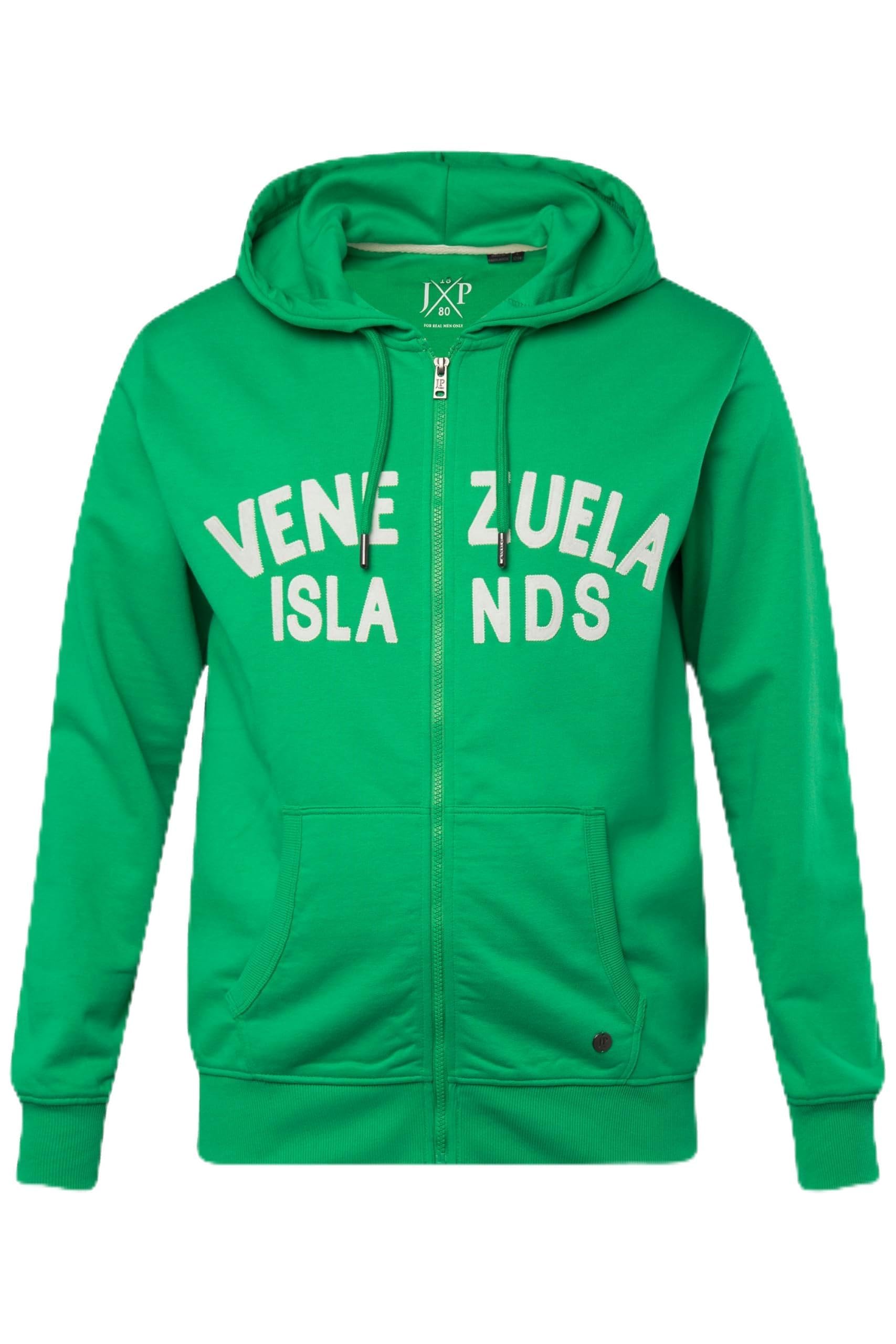 JP 1880 Herren große Größen Übergrößen Menswear L-8XL Hoodie-Jacke, Sweat, Badges, Kapuze 828634