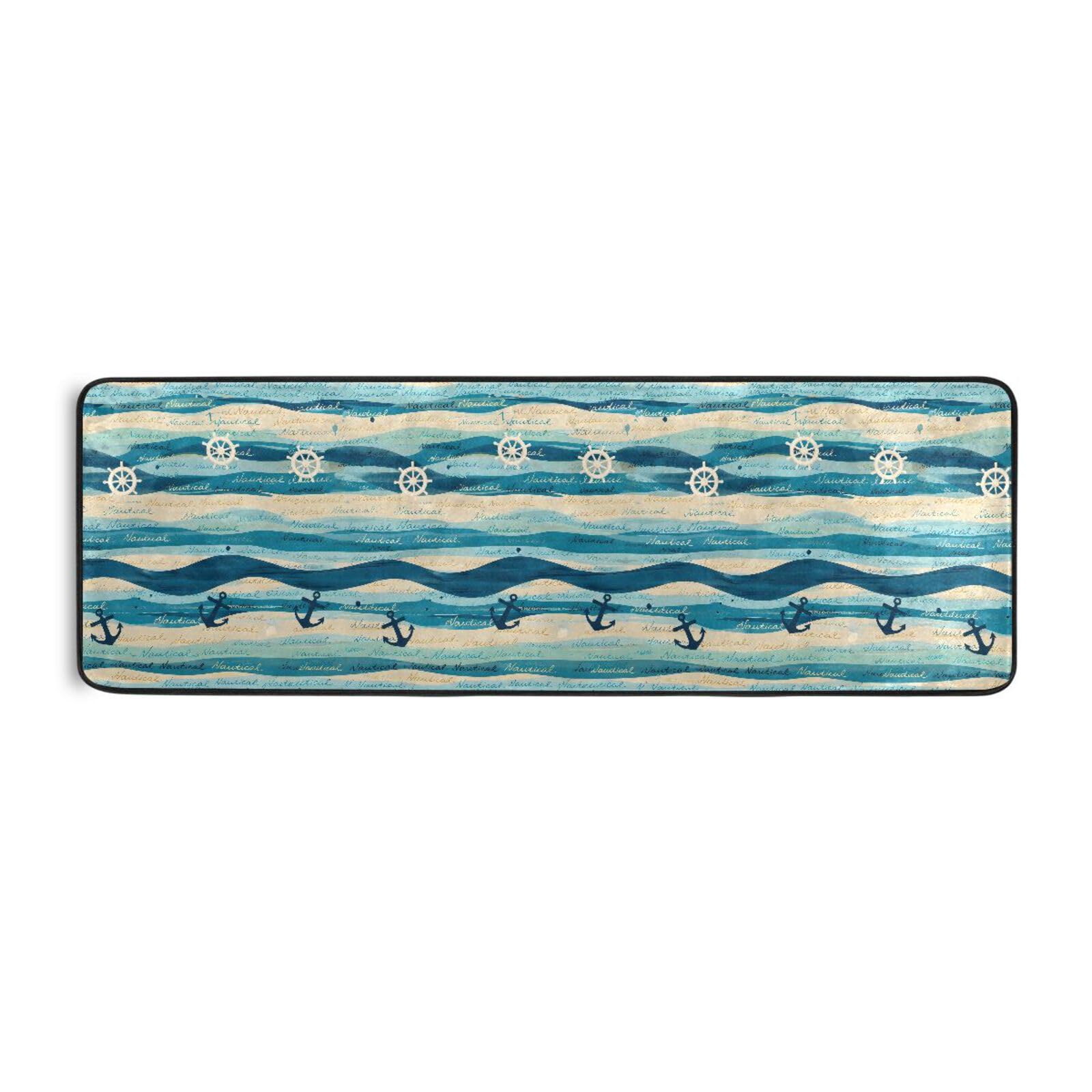 Tapis de sol de style nautique salon chambre entrée 183x61