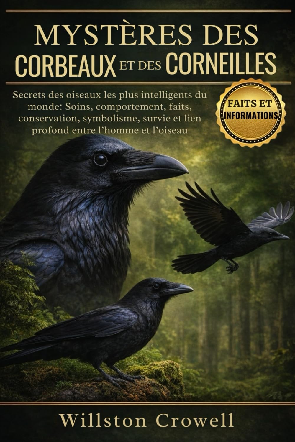 MYSTÈRES DES CORBEAUX ET DES CORNEILLES: Secrets des oiseaux les plus intelligents du monde: Soins, comportement, faits, conservation, symbolisme, survie et lien profond entre l’homme et l’oiseau