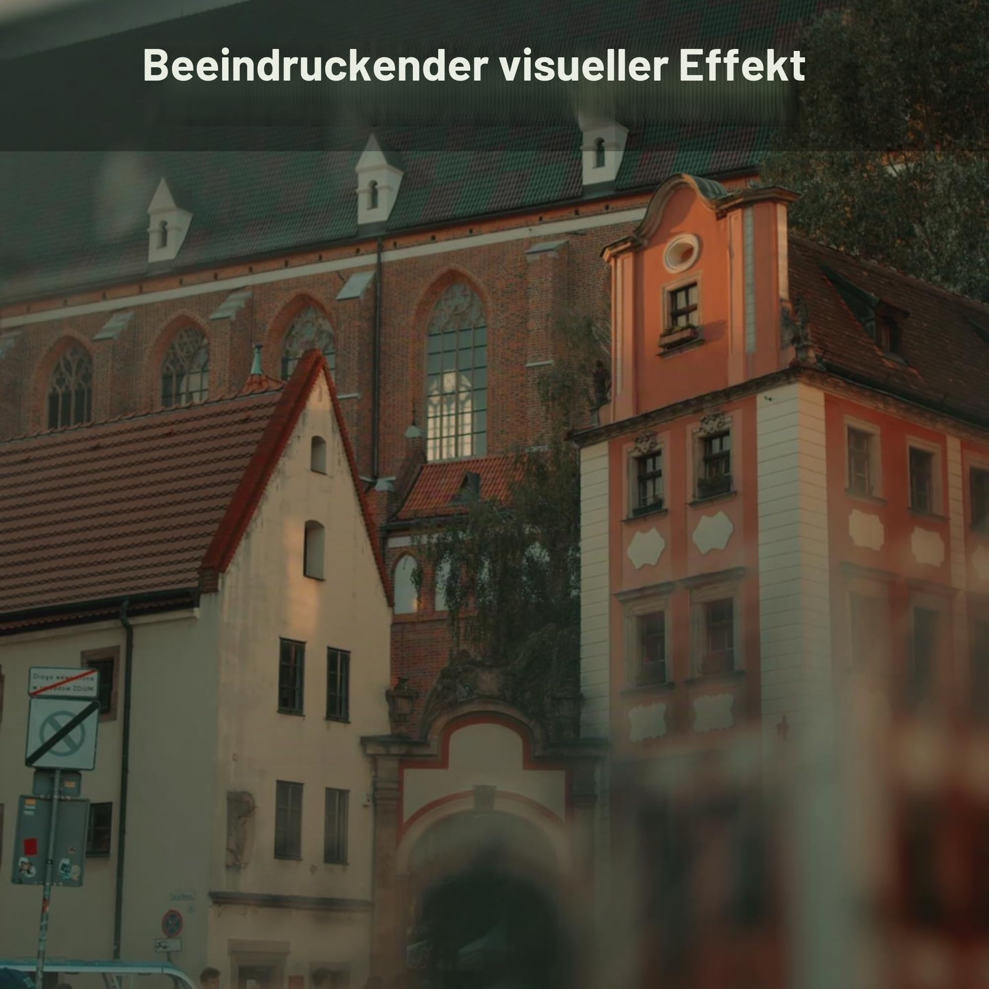 Walking Way Split-Diopter 77mm für doppelten Halbmond-Unschärfe-Effekt | K9 Optikglas Aluminiumrahmen doppelter Halbmond Split-Fokus klare Mitte mit künstlerischer Unschärfe