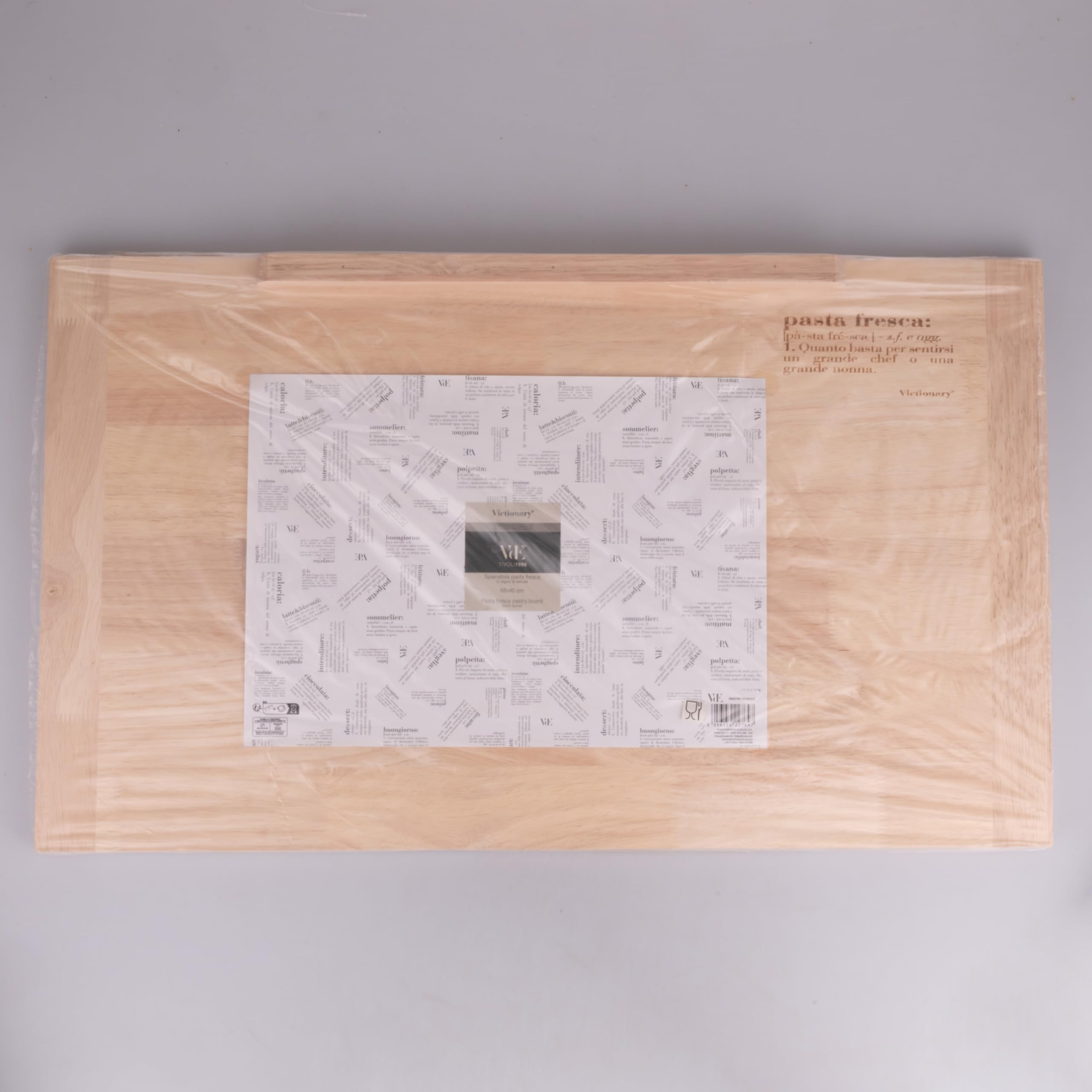 Spianatoia pasta fresca in legno di betulla 68x40 cm, Victionary