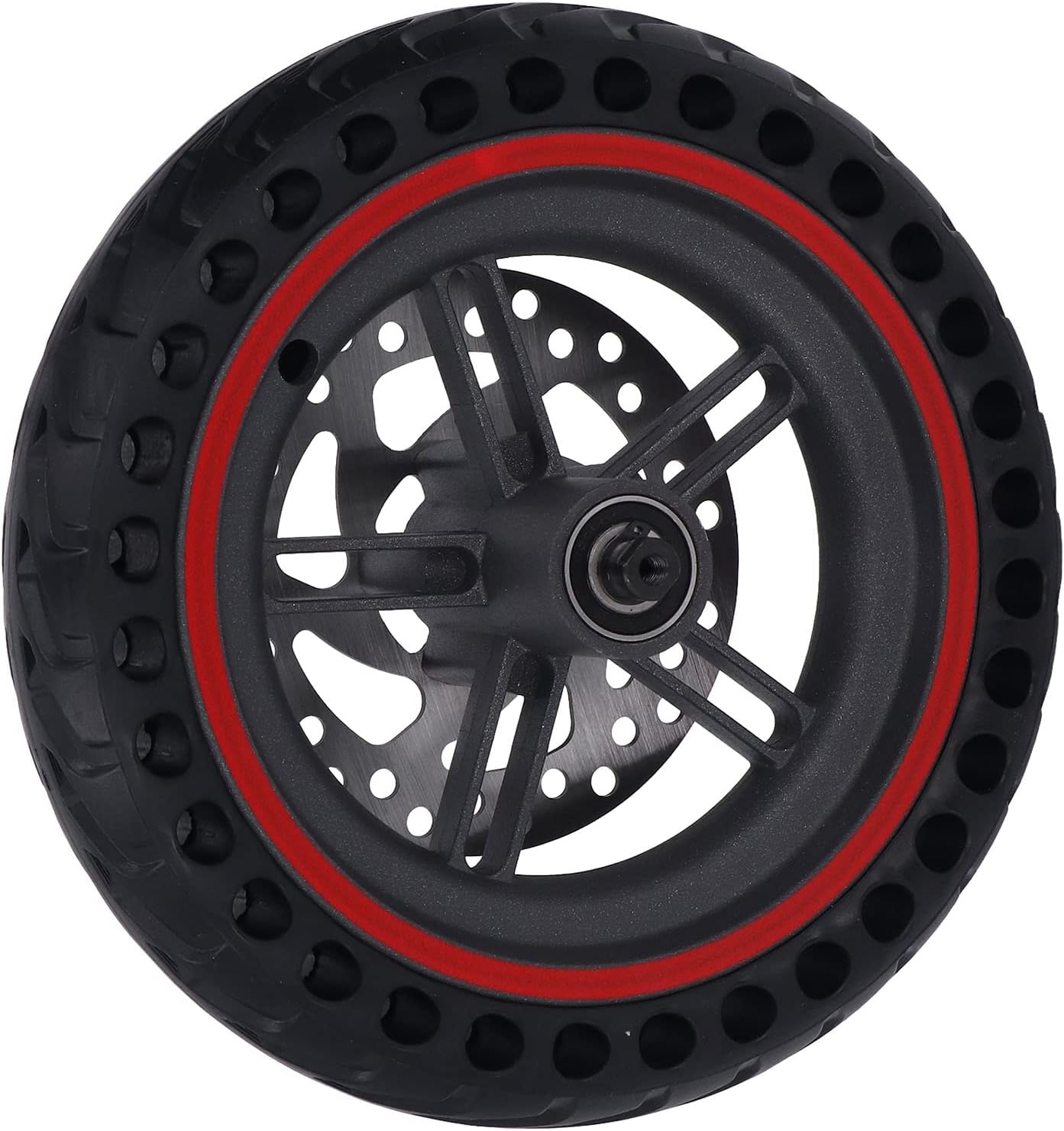 Electric Scooter Rear Wheel,120mm Disc Brake Red Assembly for Xiaomi PRO PRO2 M3