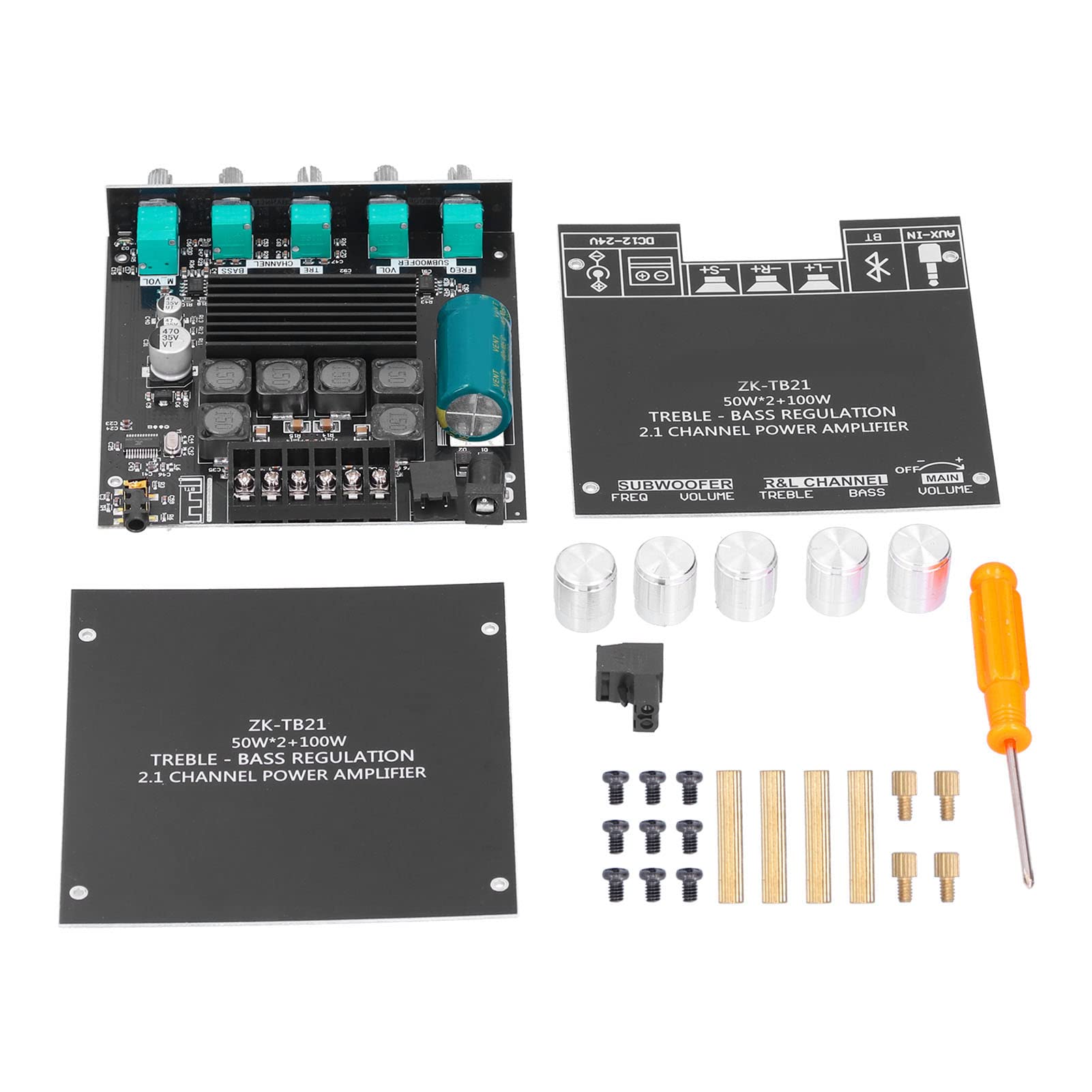 Eacam 3 Główny Wzmacniacz Audio Bluetooth DIY Głośniki Domowe ZK-TB21 Subofer Power Wzmacniacz dla Sklepu w Teatr Domowym