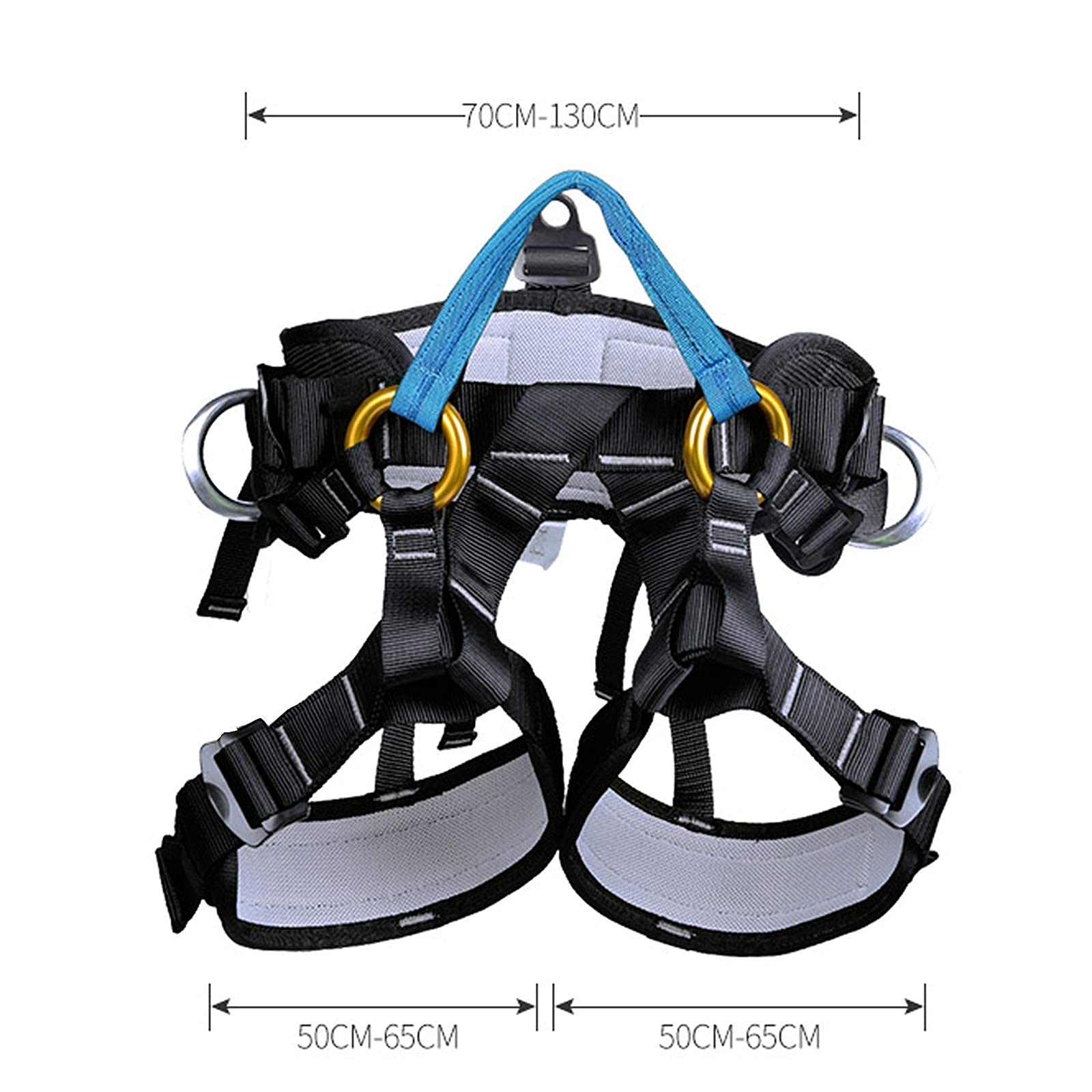 SwaYve Harnais de Sécurité Antichute, Ceinture de Sécurité Pour Le Travail Aérien, Ceinture D'Escalade Personnelle Pour Demi-Corps, Kit de Harnais de Sécurité de Protection Contre Les Chutes/Orange