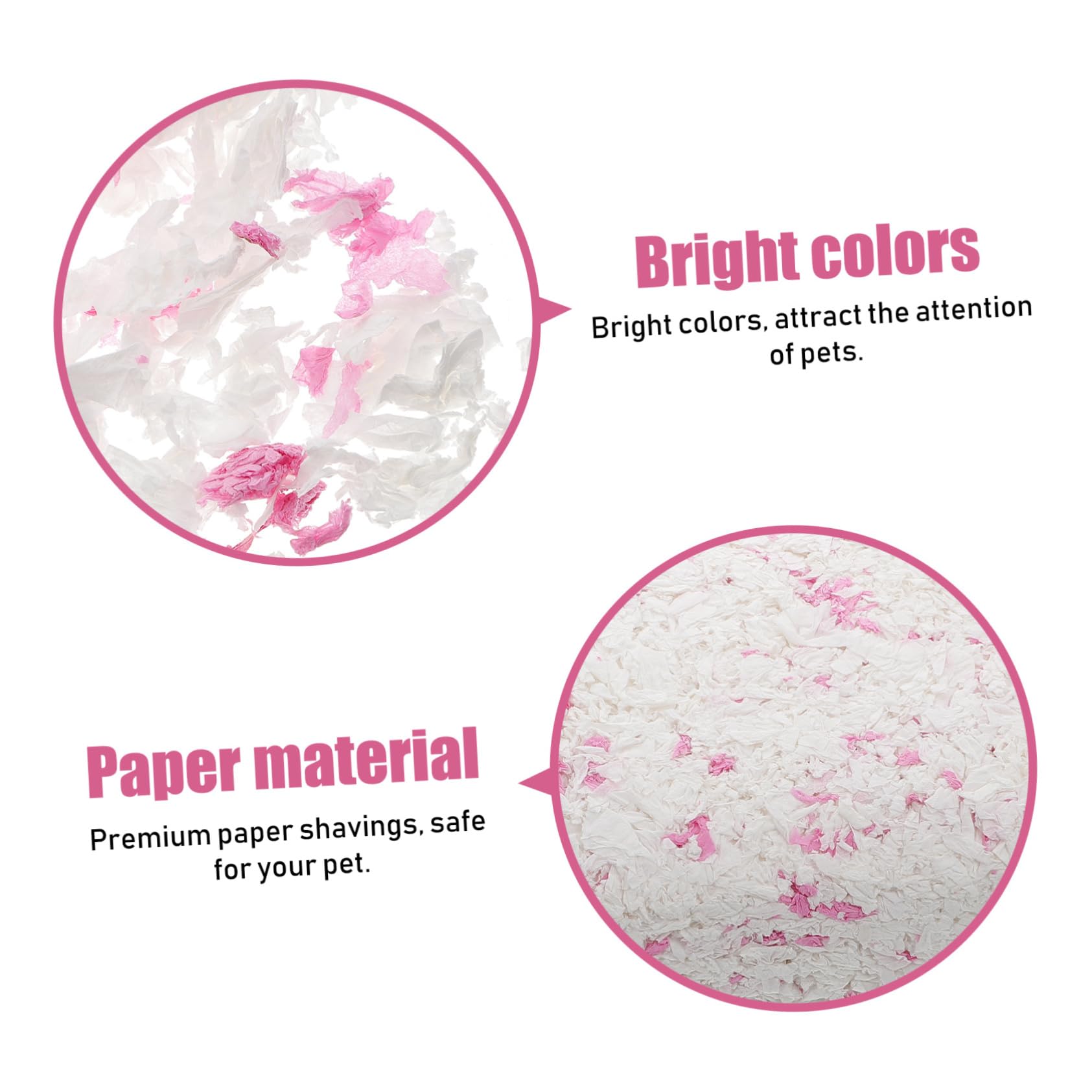 COLLBATH Papierstreu für Kleintiere Papierpolsterung aus Papier Saugfähig und Geruchsarm 1 Beutel 450g für Käfige von Chinchillas und Rennmäusen