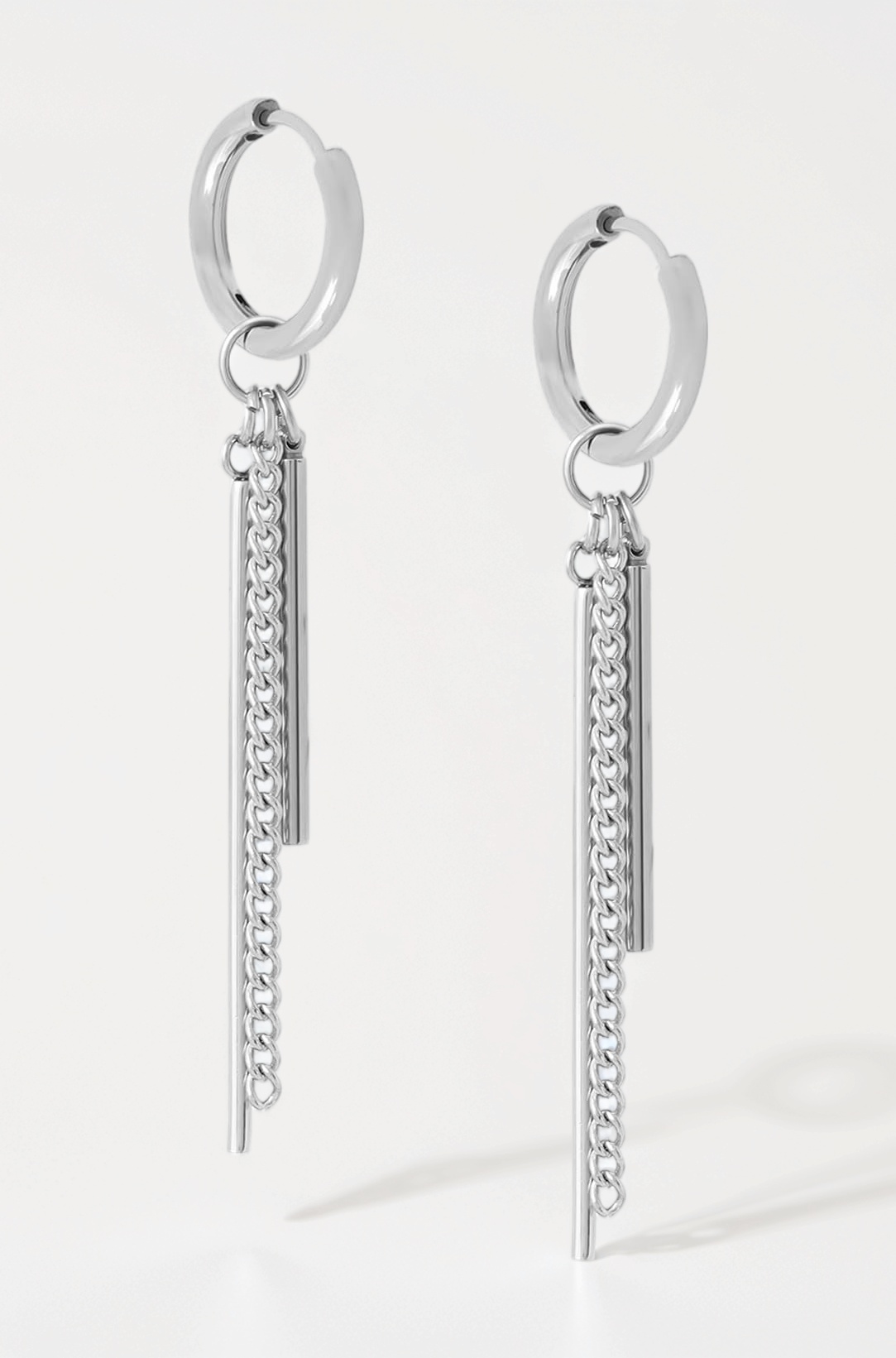 Earrings for Men and Boys Stainless Steel Huggie Hoop Earrings for Men | Accessoriess Jewellery for Men | Birthday Gift for Men and Boys Anniversary Gift for Husband…